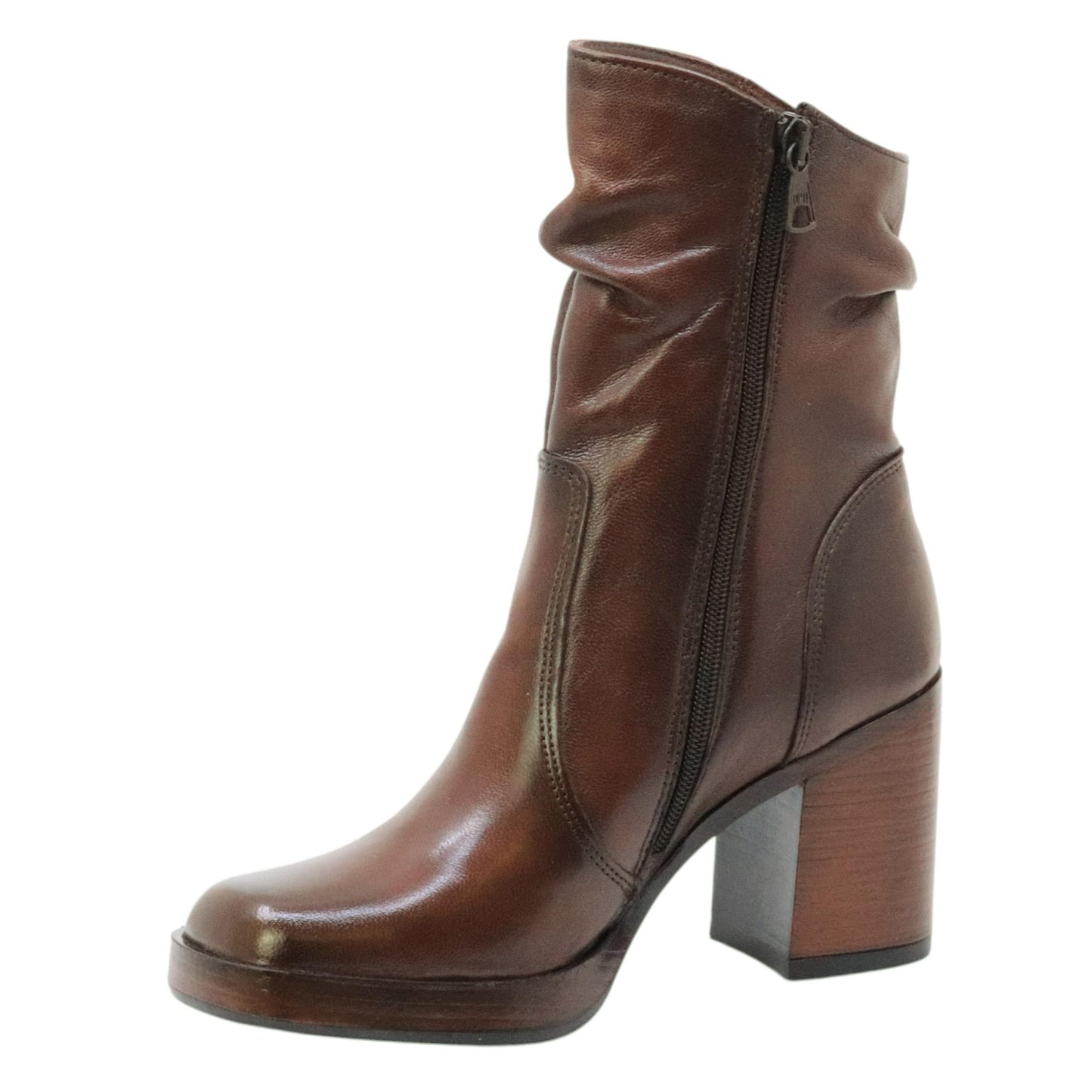 MJUS Mailey P96227 stivaletto donna in pelle marrone cioccolato 