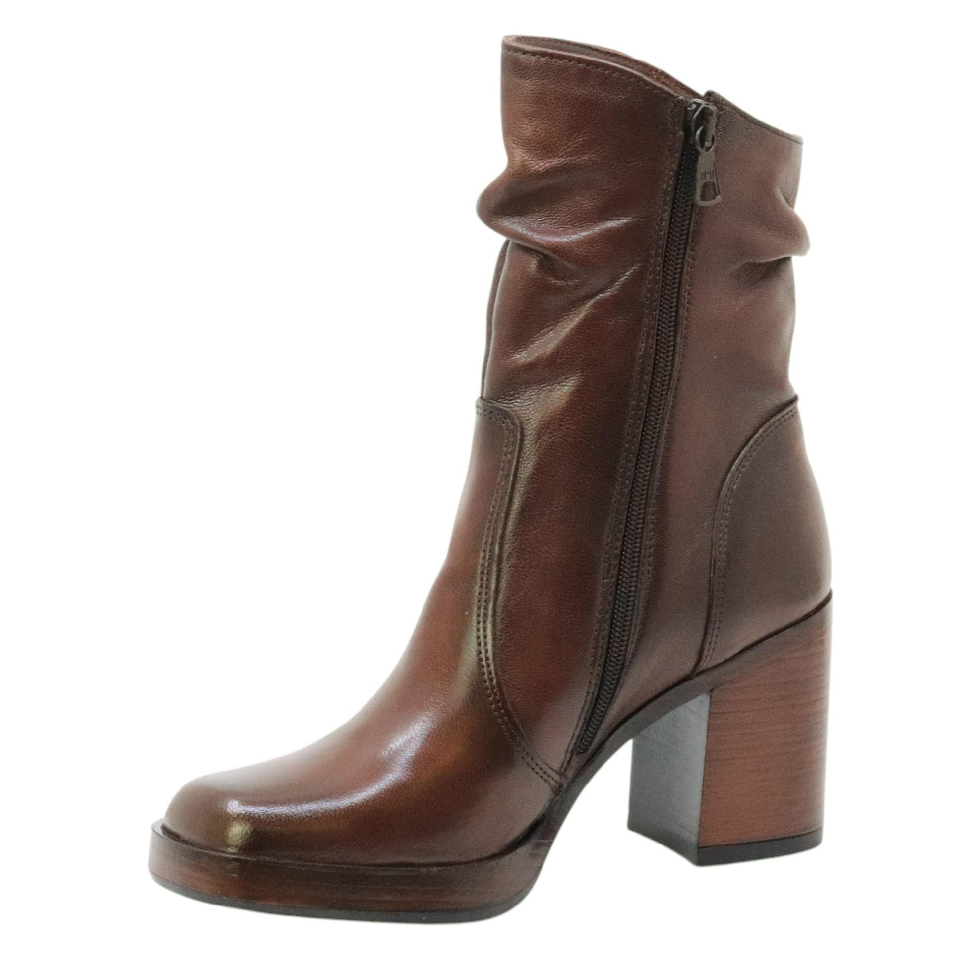 MJUS Mailey P96227 stivaletto donna in pelle marrone cioccolato 