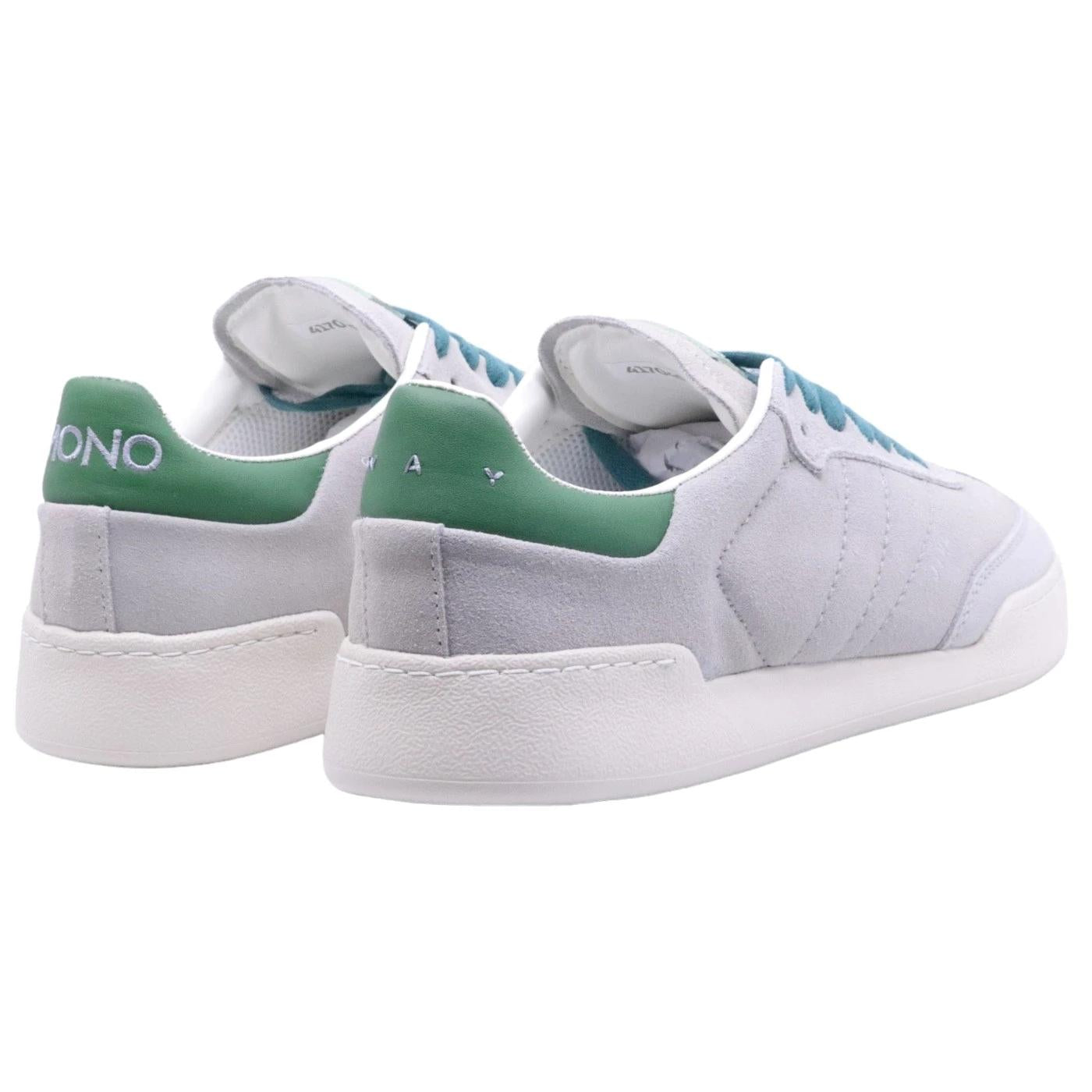 Sneaker uomo Mono Way Jiha in pelle scamosciata grigia 