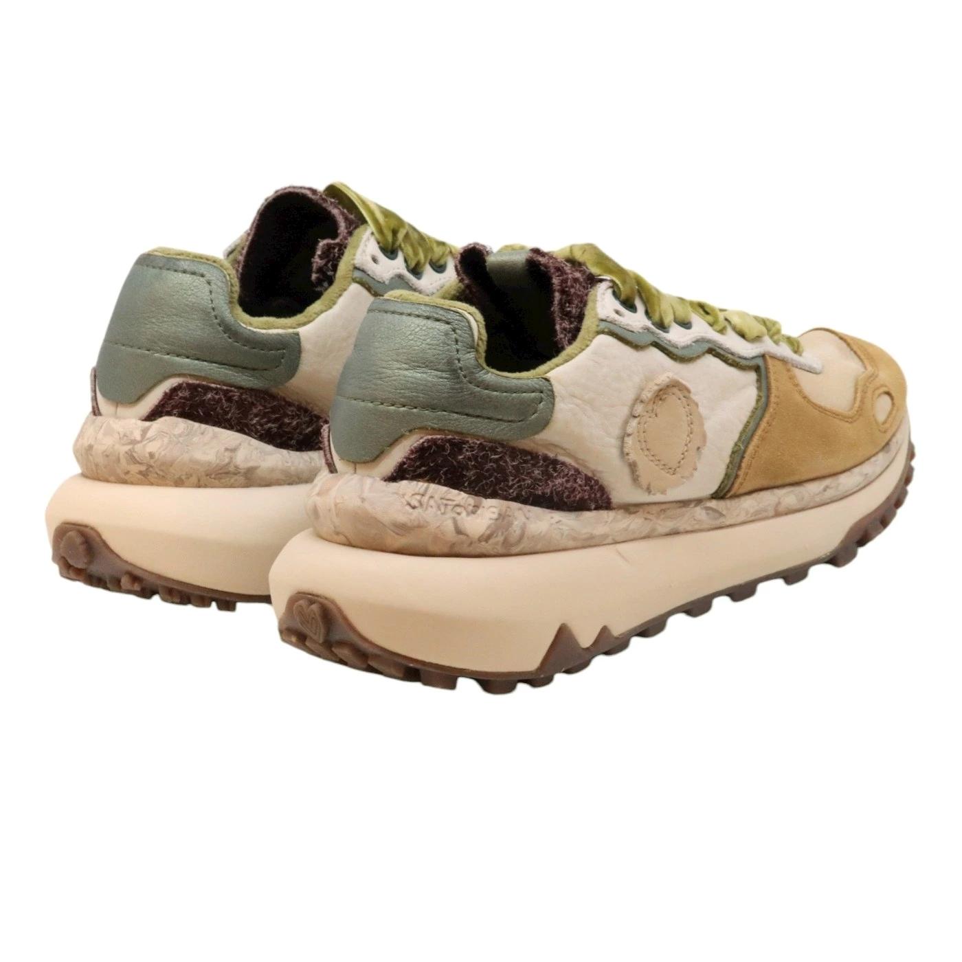 Satorisan Chacrona Metta Premium sneaker donna in pelle panna 