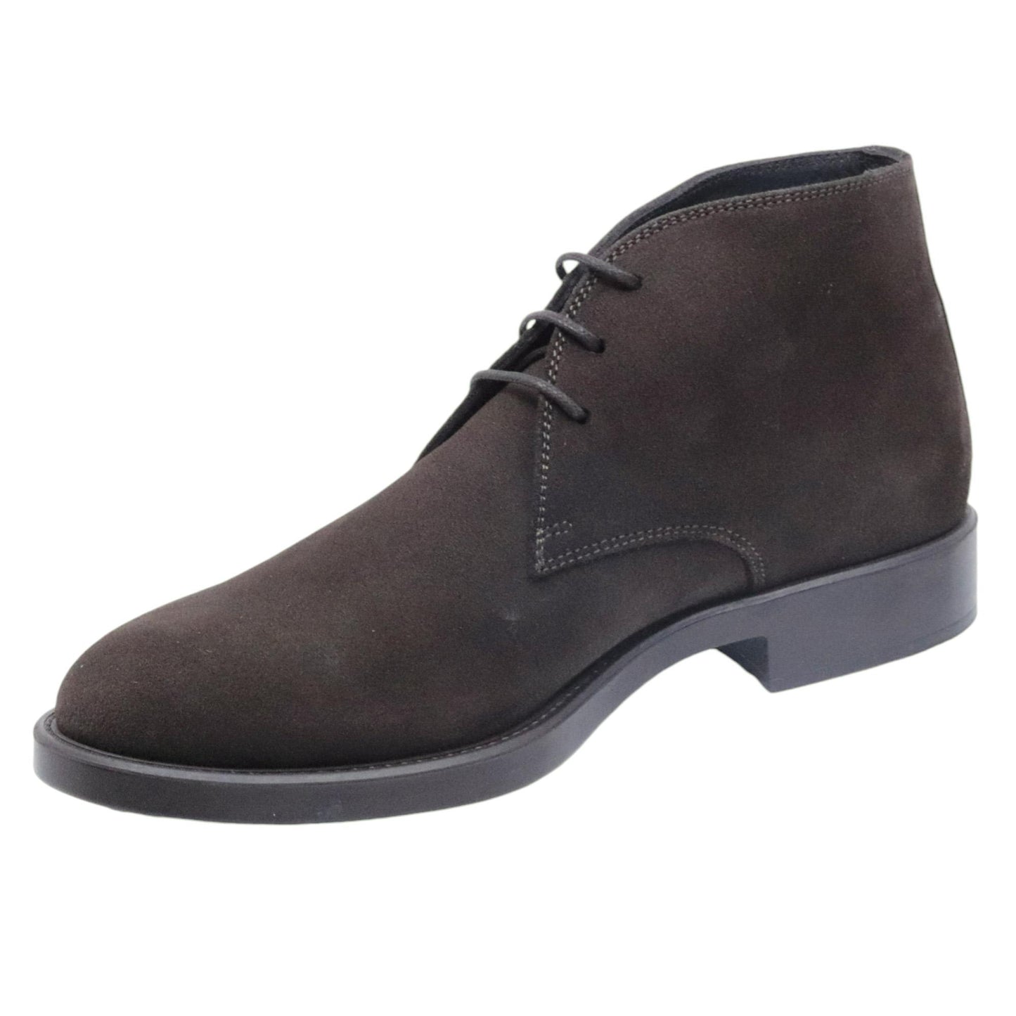 Antica Cuoieria 17337 Polacchino da uomo in camoscio marrone testa di moro 