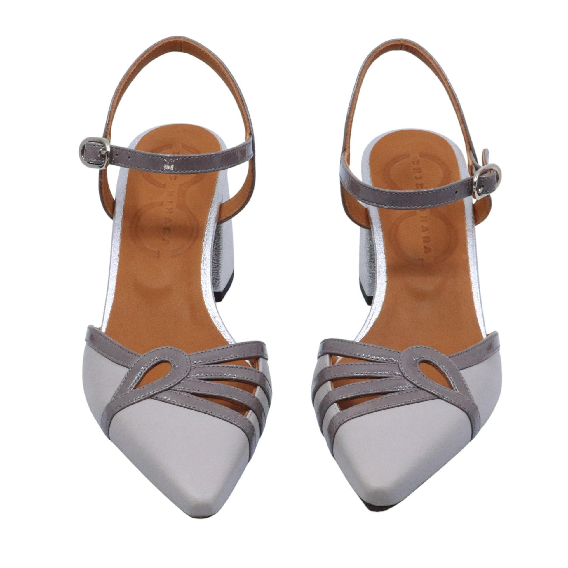 Chie Mihara Abrila slingback donna in pelle grigia 