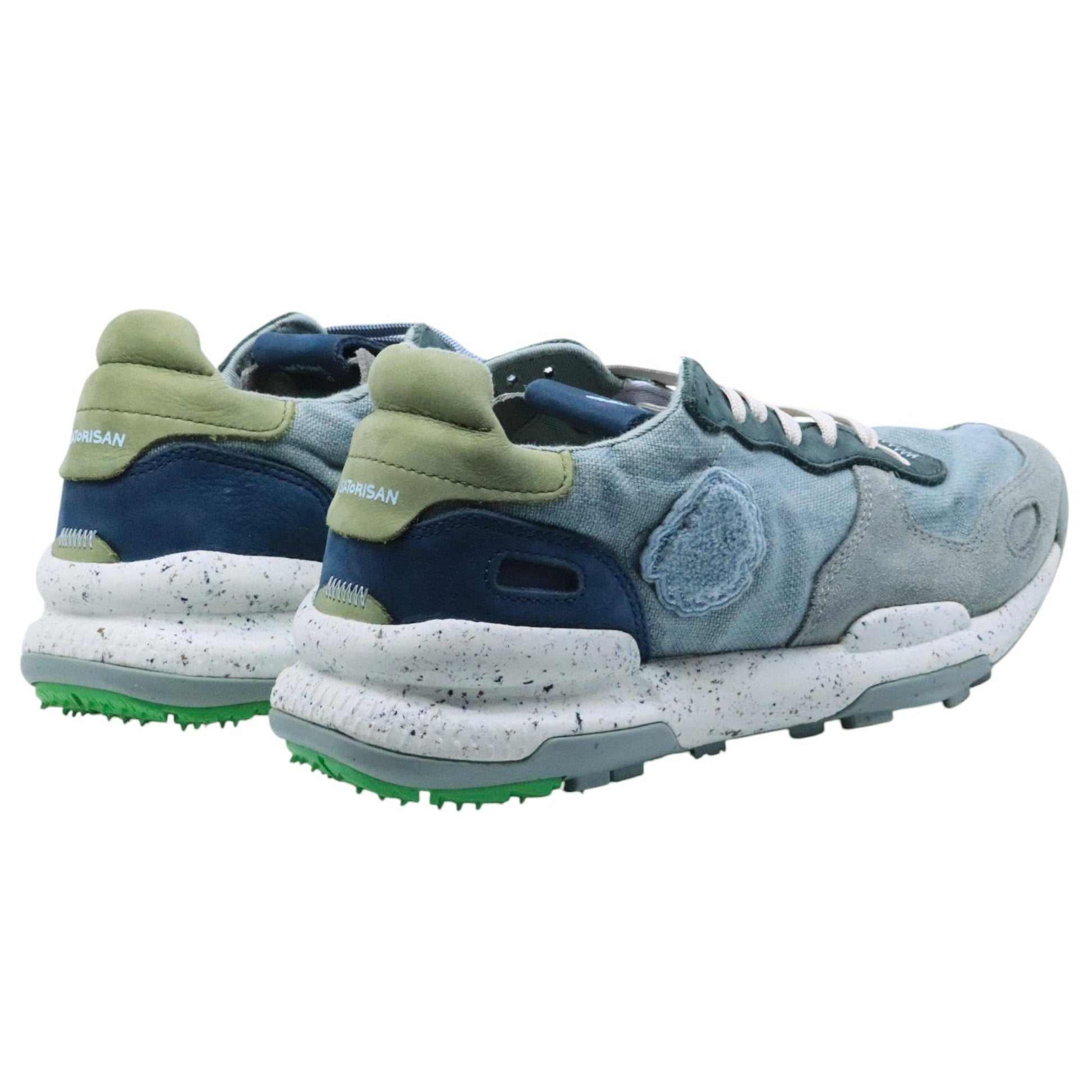 Satorisan Chacrona Linen sneaker uomo in lino blu 