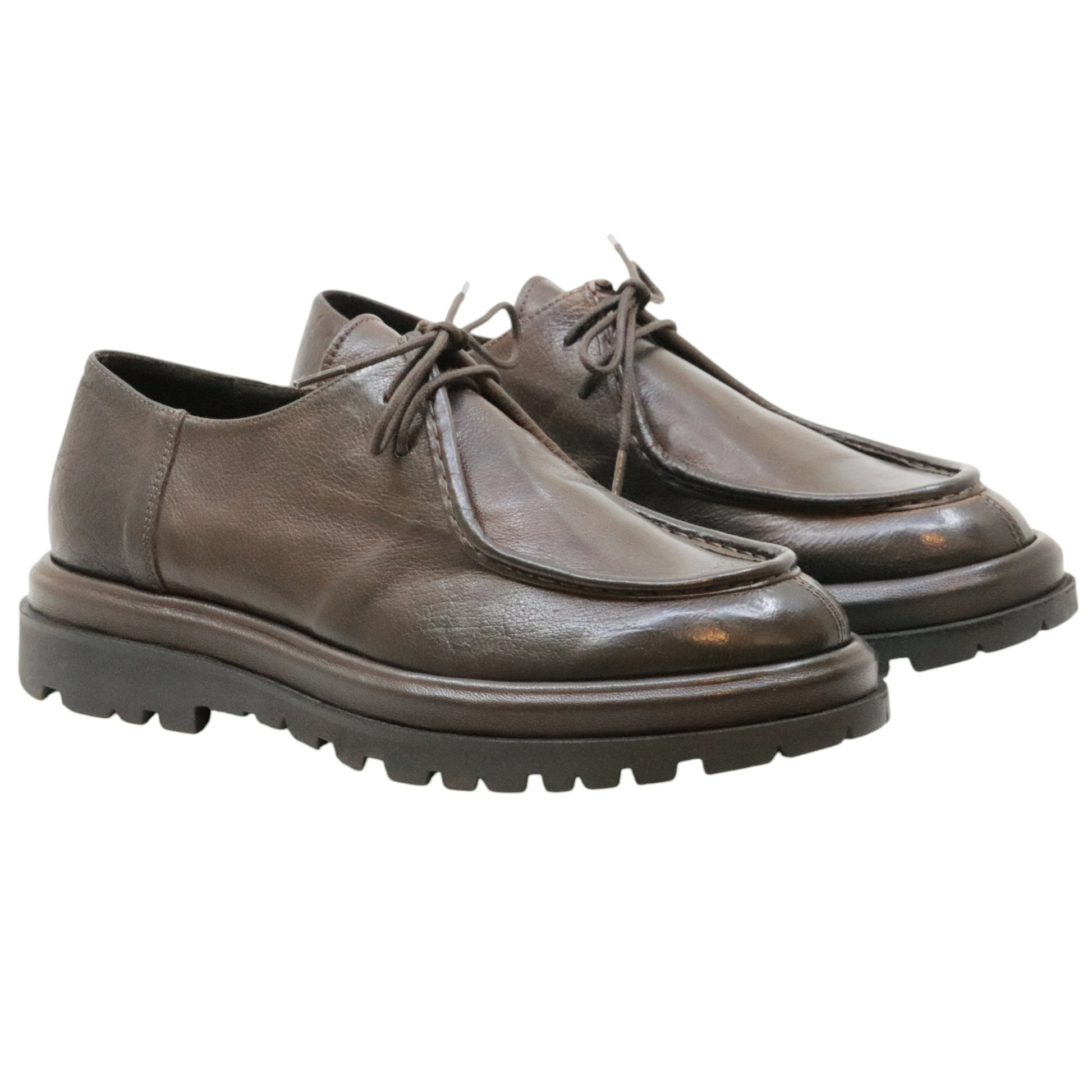 Pawelk's Bufalo 22801 scarpa ingegnere uomo in pelle marrone 