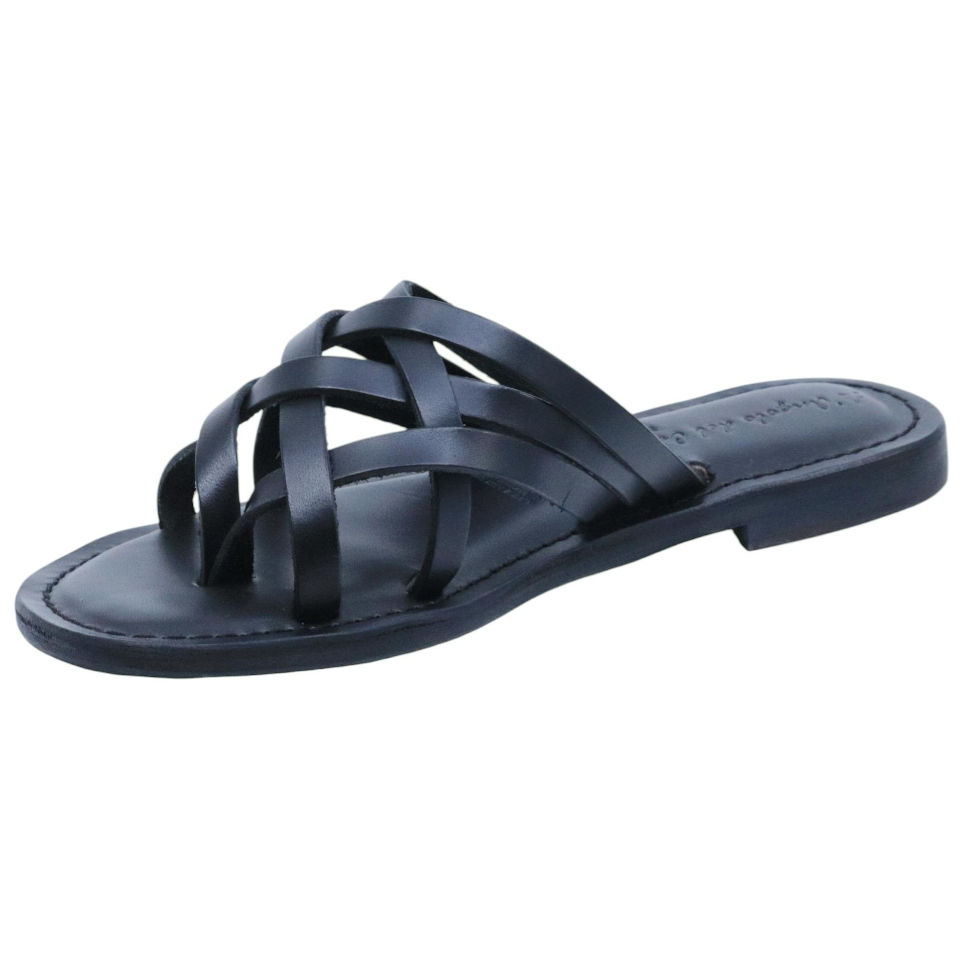 Sandalo donna L'angolo del cuoio Firenze 4409 in pelle nero 