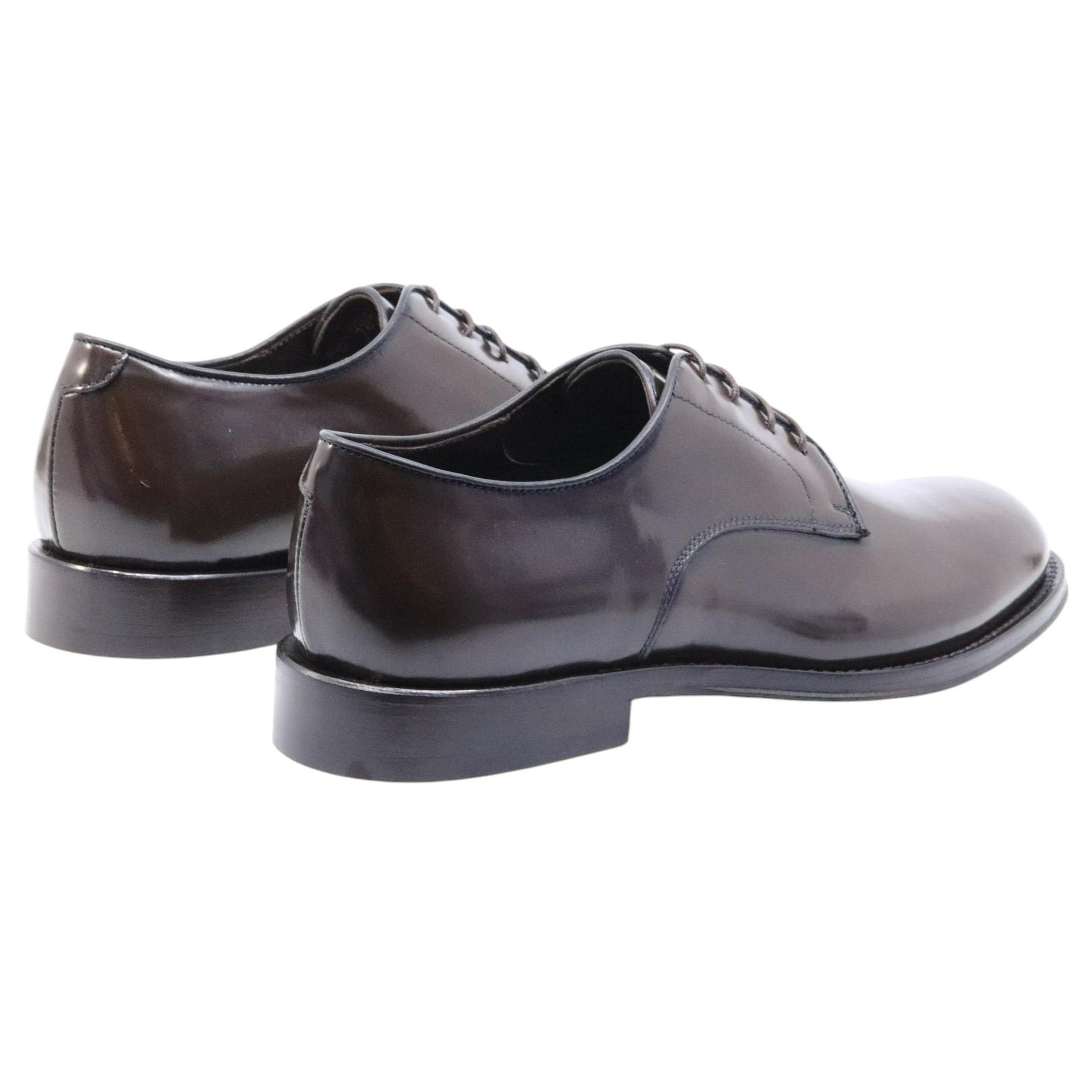 Scarpa Derby uomo Corvari in pelle marrone spazzolata 