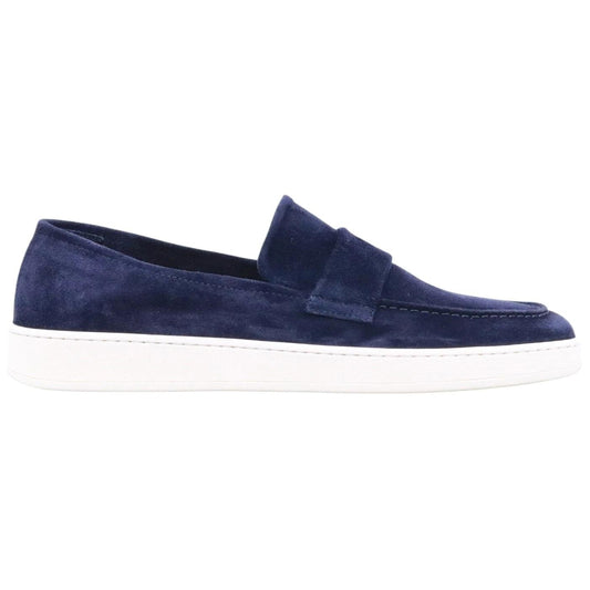 Mocassino uomo Rossano Bisconti 750 in camoscio blu 