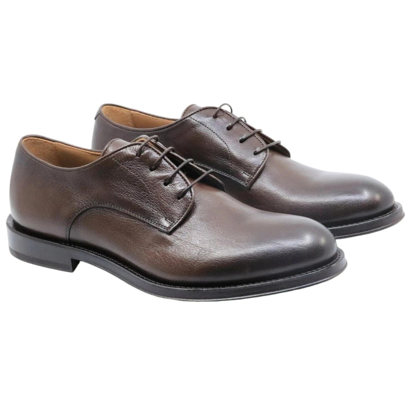 Scarpa Derby uomo Corvari 1821 in pelle marrone 