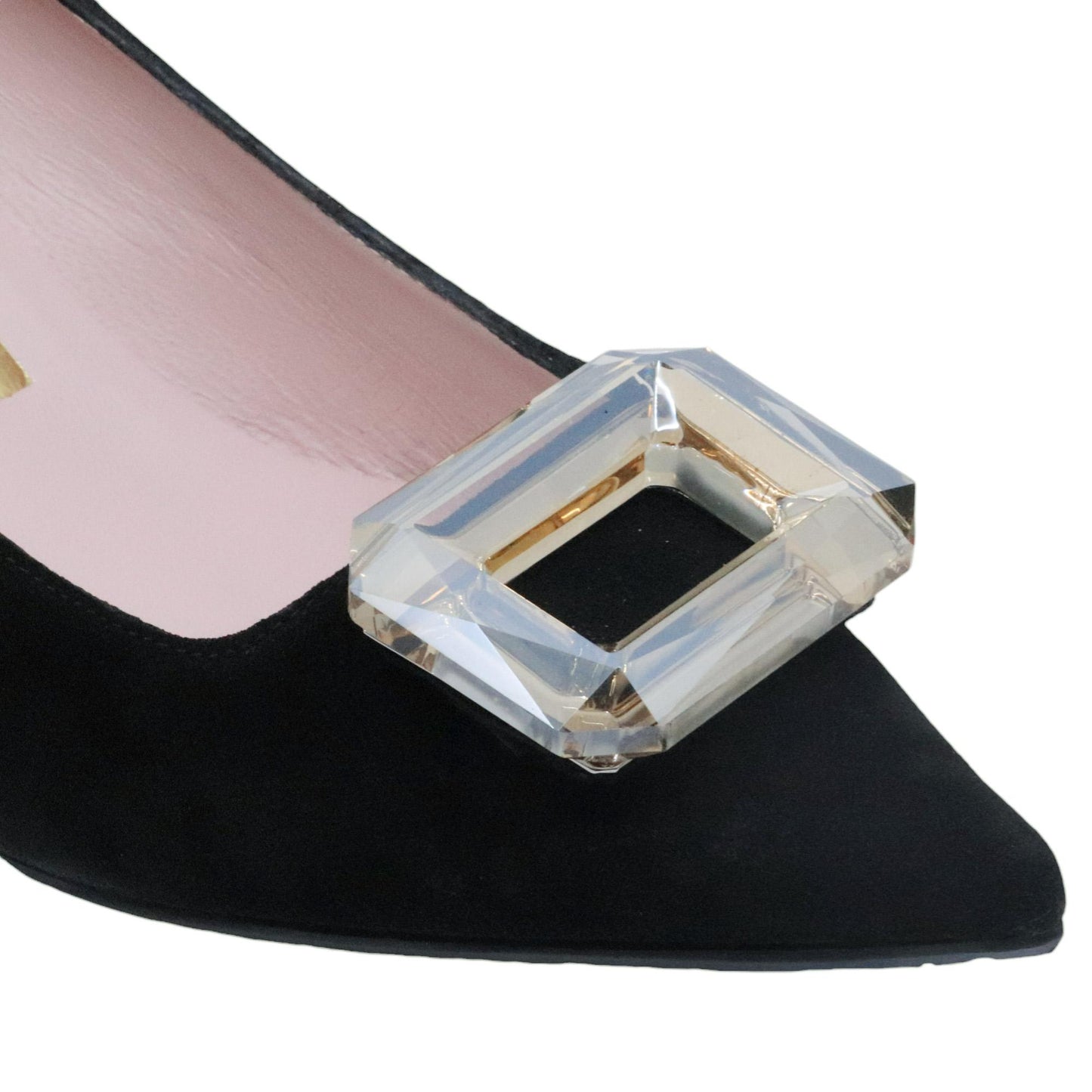 Ras 7741 decolletè da donna in camoscio nero 