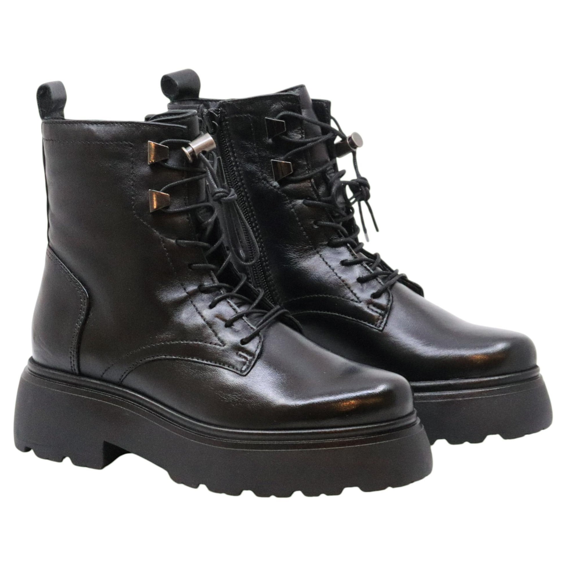 MJUS Orla L44212 anfibio donna in pelle nera 