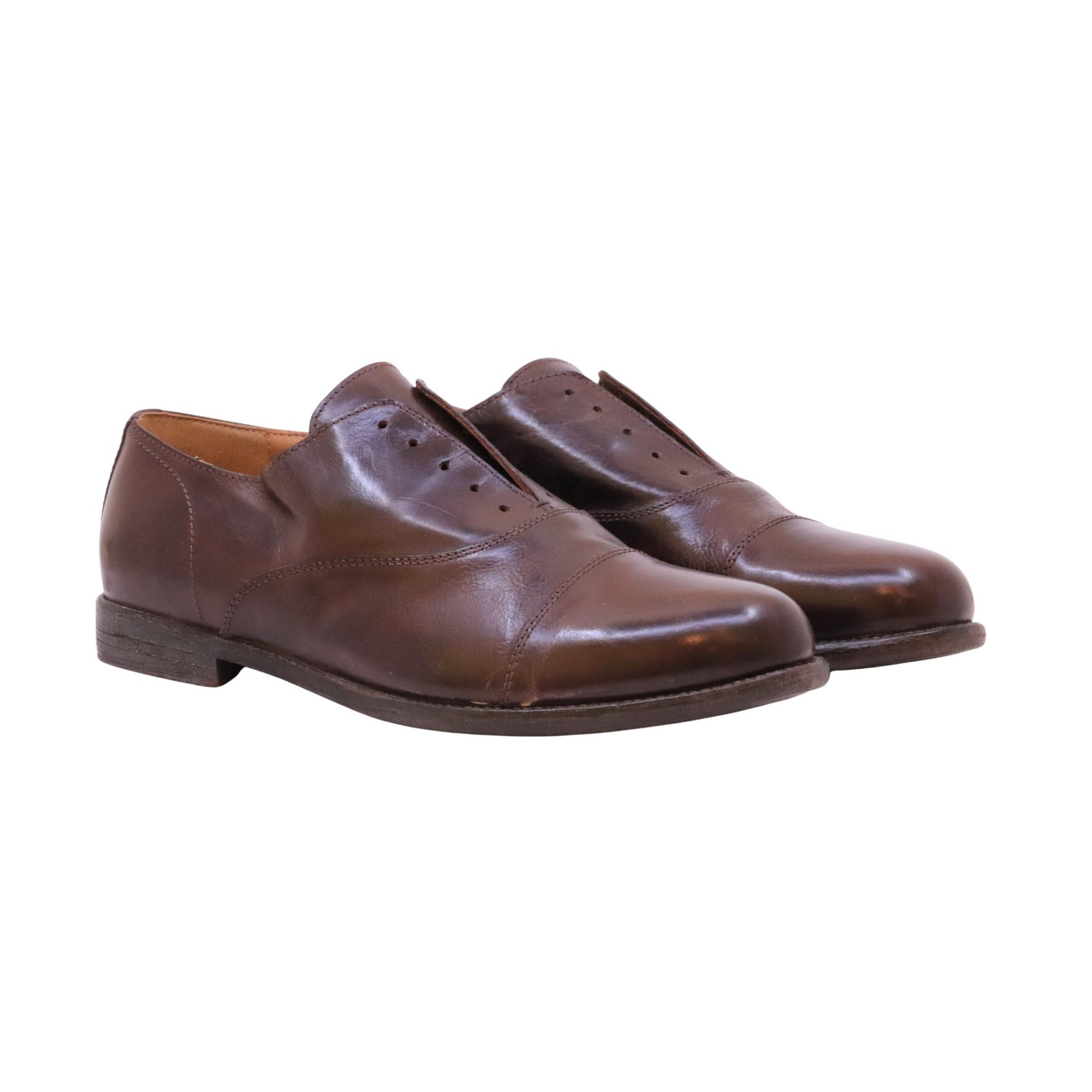 Moma 16403 Capri Garda stringata uomo in pelle cacao con suola in gomma 