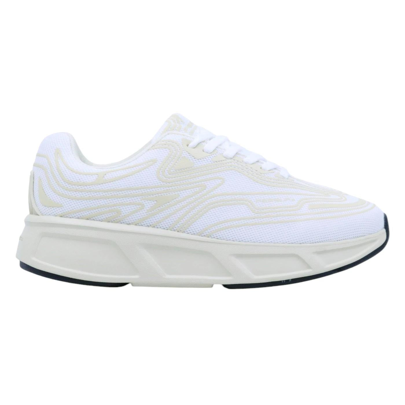 Sneaker Fessura Run #01 in tessuto bianco latte 