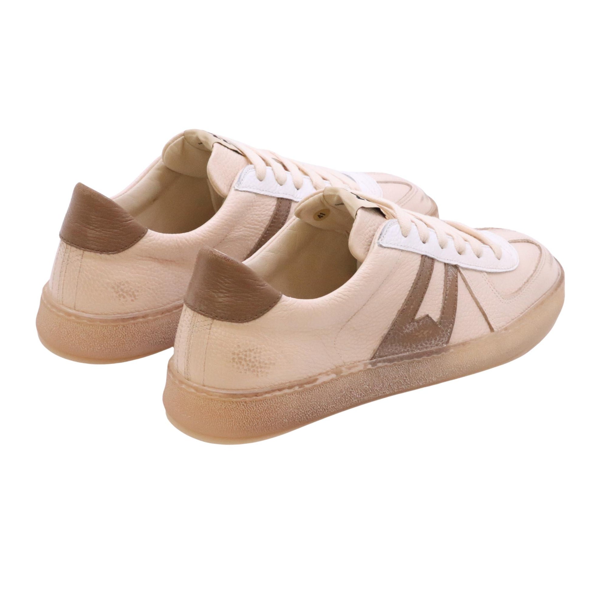 Moma 10601A sneaker uomo in pelle beige 