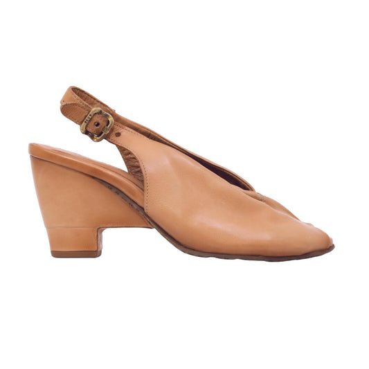 A.S.98 Tabiha C35004 sandalo donna in pelle color grano con tacco 