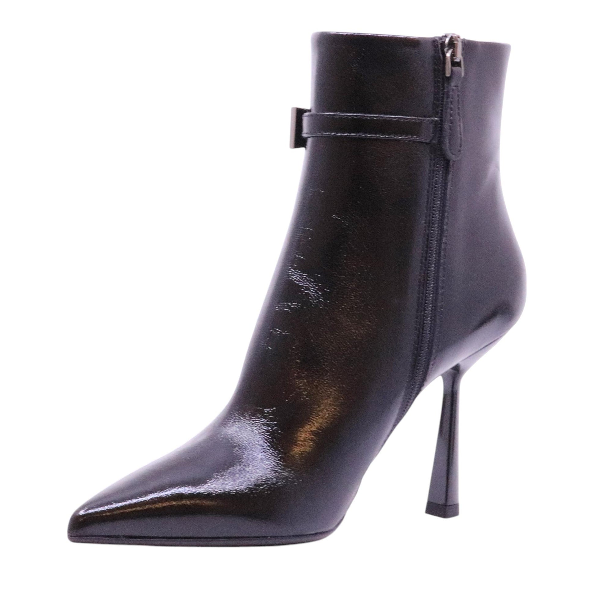 Chantal 2732 tronchetto donna pelle verlux nera 