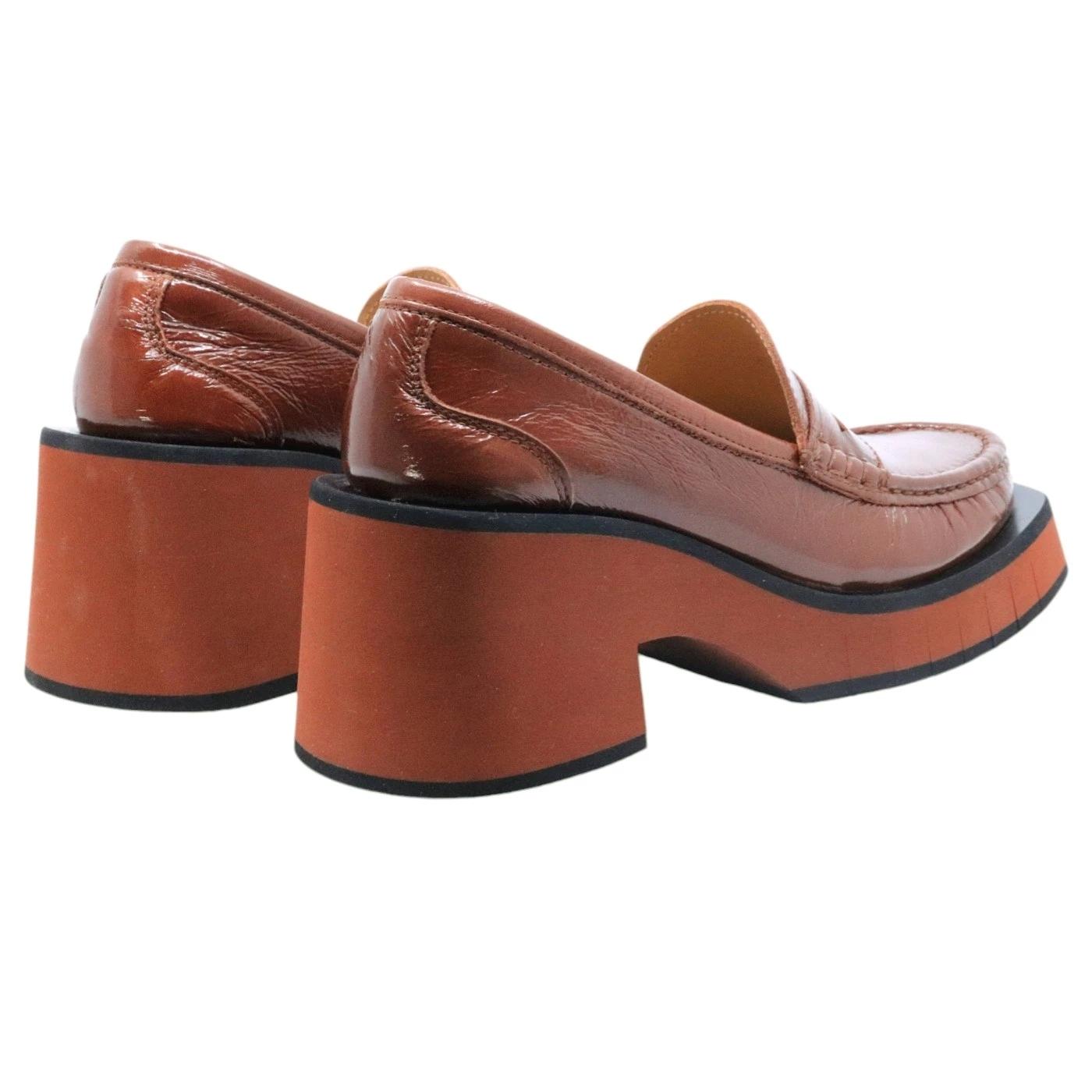 Mocassino Paloma Barceló Odele in pelle vernice rossa 