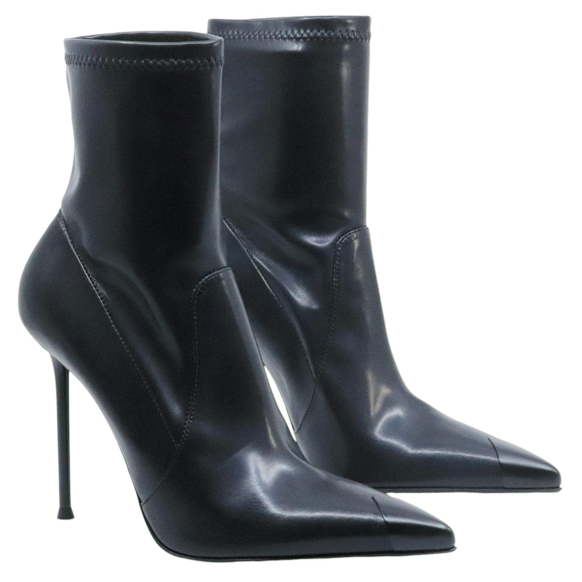 Stivaletto donna Sergio Levantesi Loretta in pelle lucida nera 