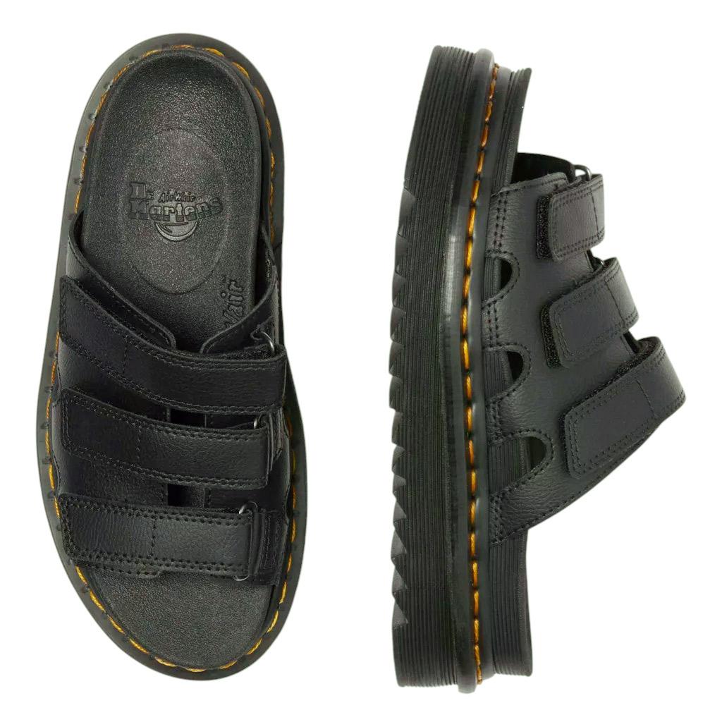 Dr Martens Raine Sandalo da donna in pelle nera 