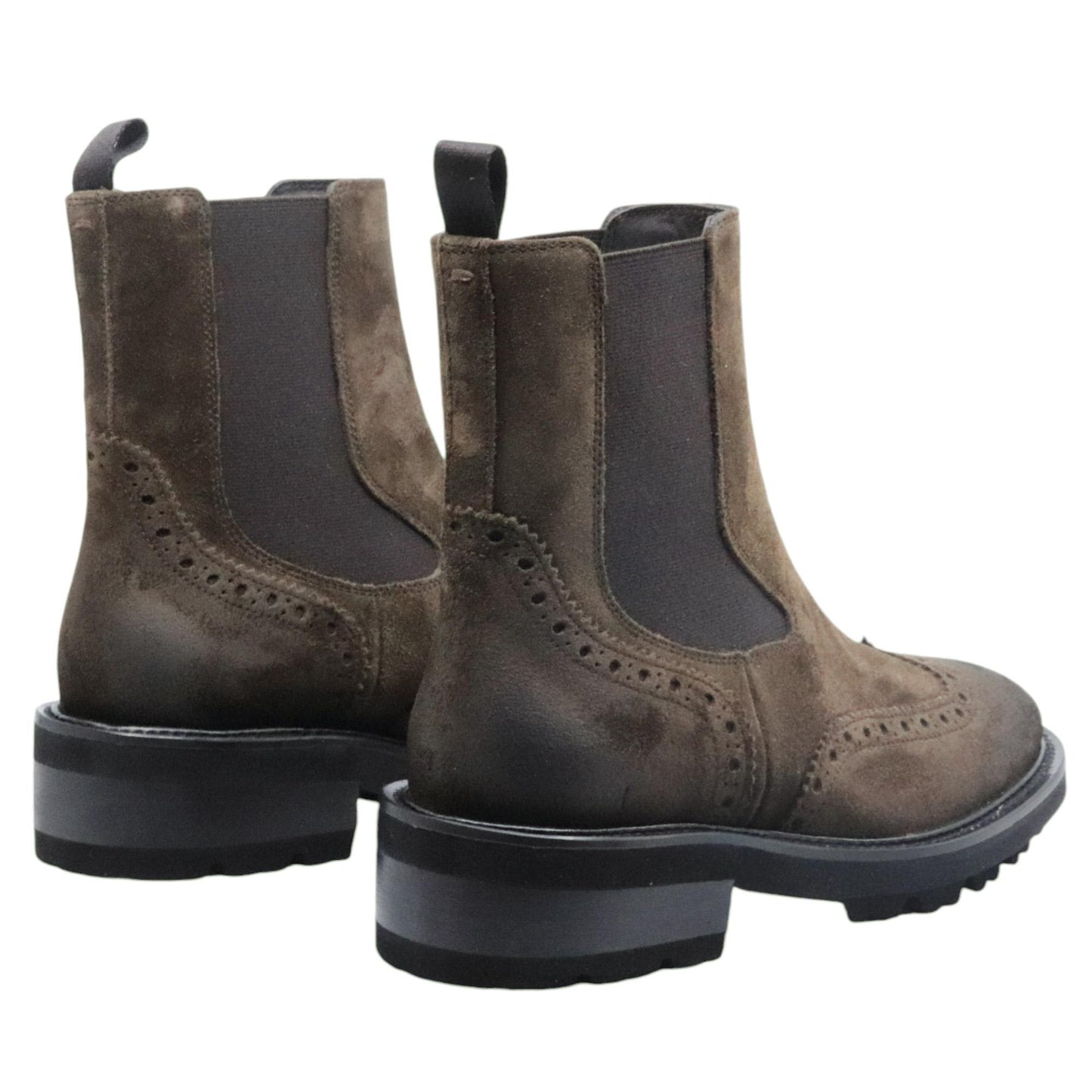 Chelsea Boot donna Triver Flight 446 24 in camoscio verde e marrone 