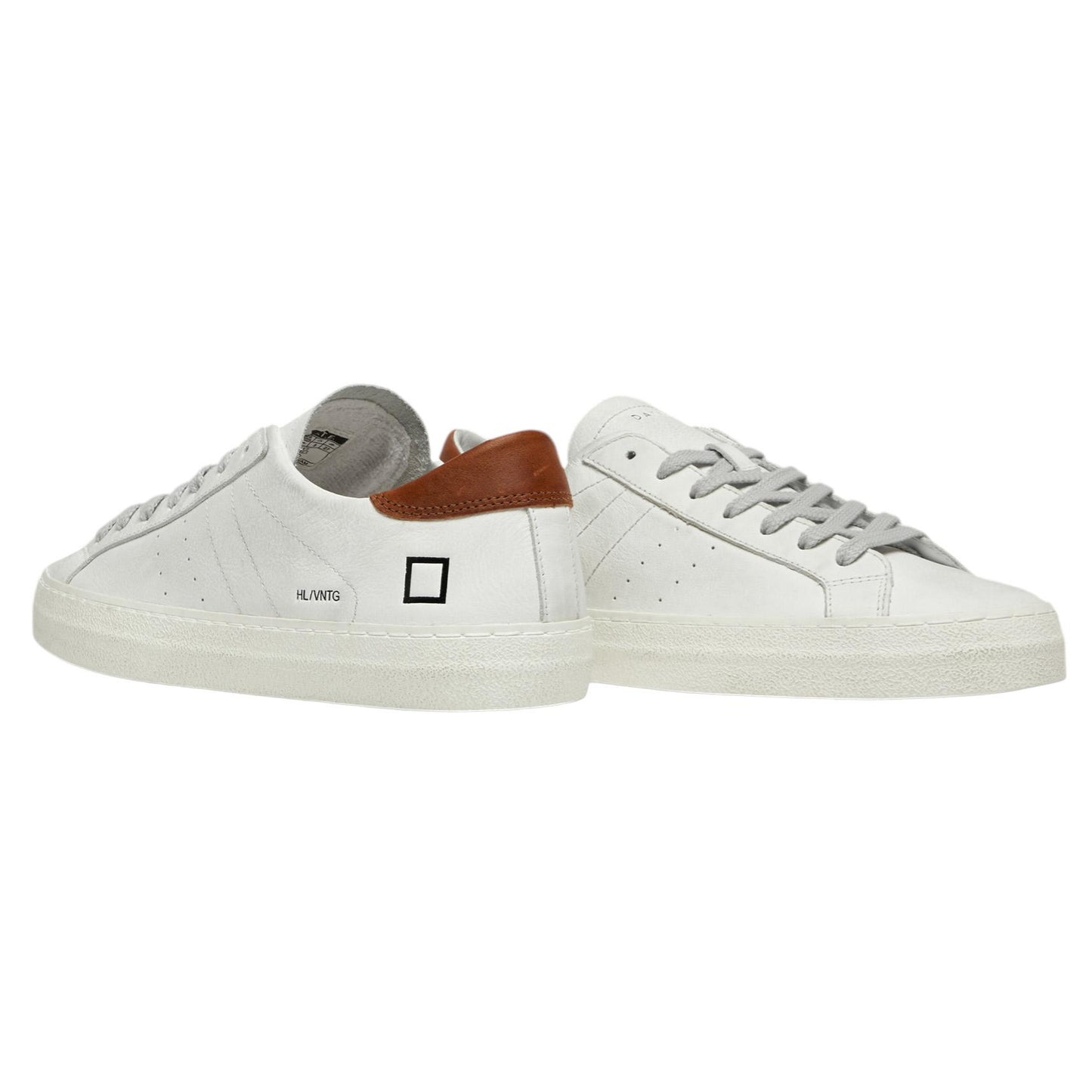 D.A.T.E. Hill Low Vintage Calf White Cuoio HL-VC-WI sneaker uomo 