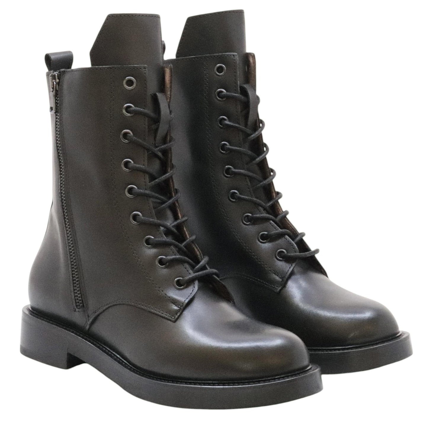 The Seller MW548 stivaletto donna in pelle nera 