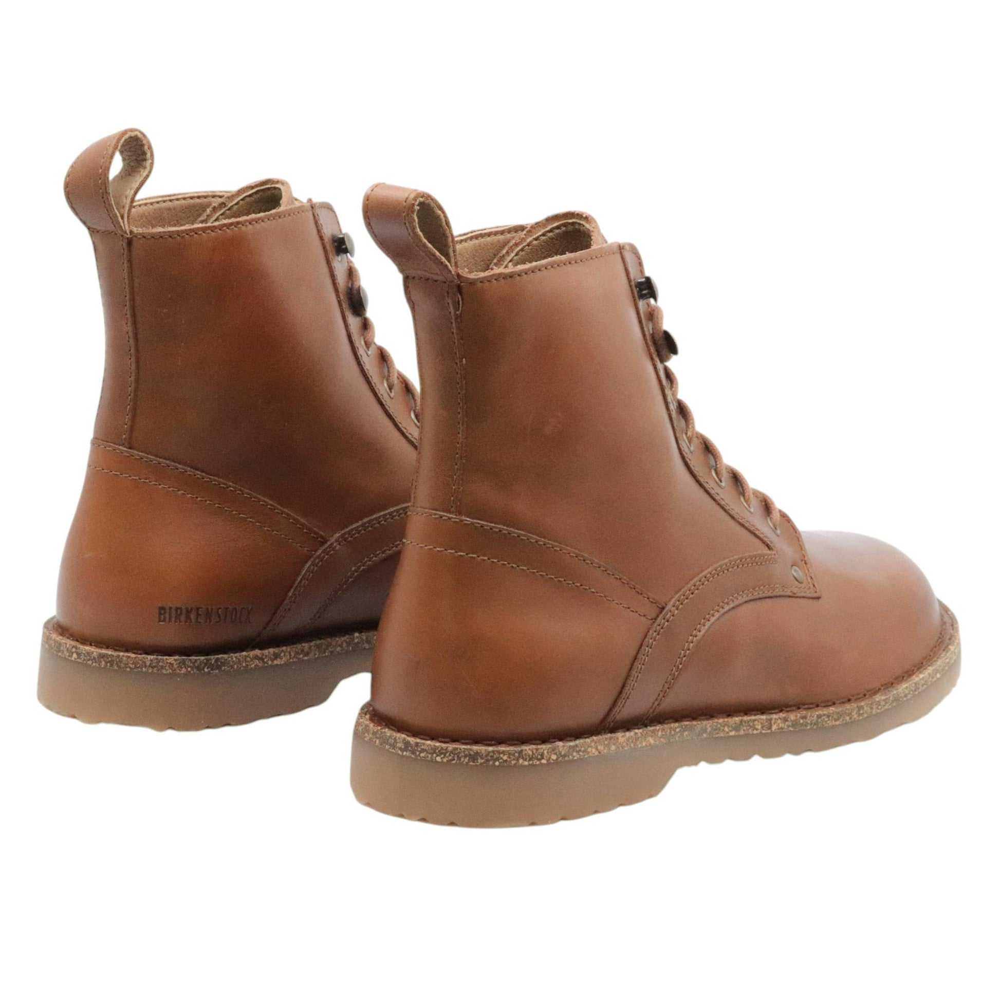 Birkenstock Bryson stivaletto uomo stringato in pelle cognac 