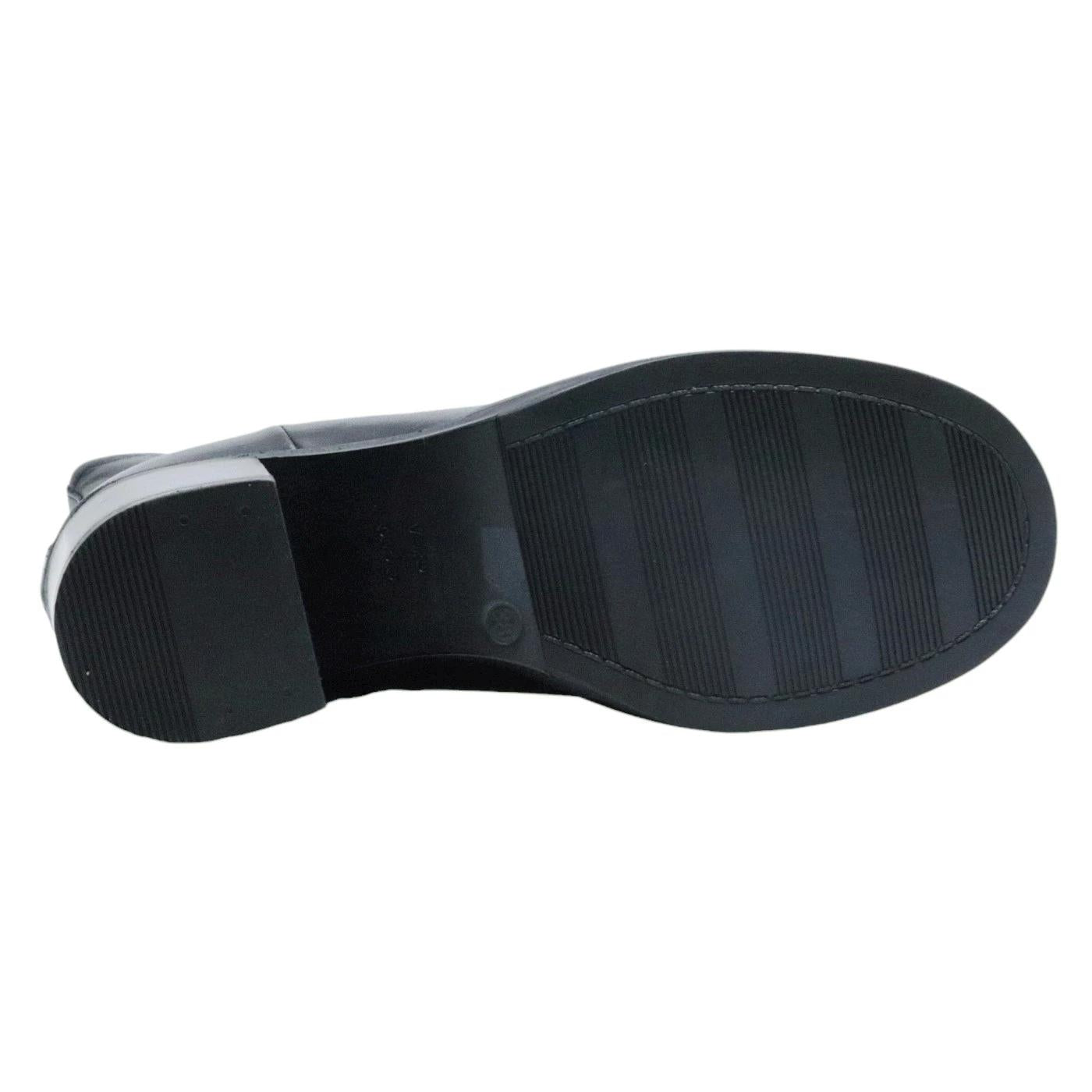 Stivaletto con tacco donna Curiositè 2648 in pelle nera 
