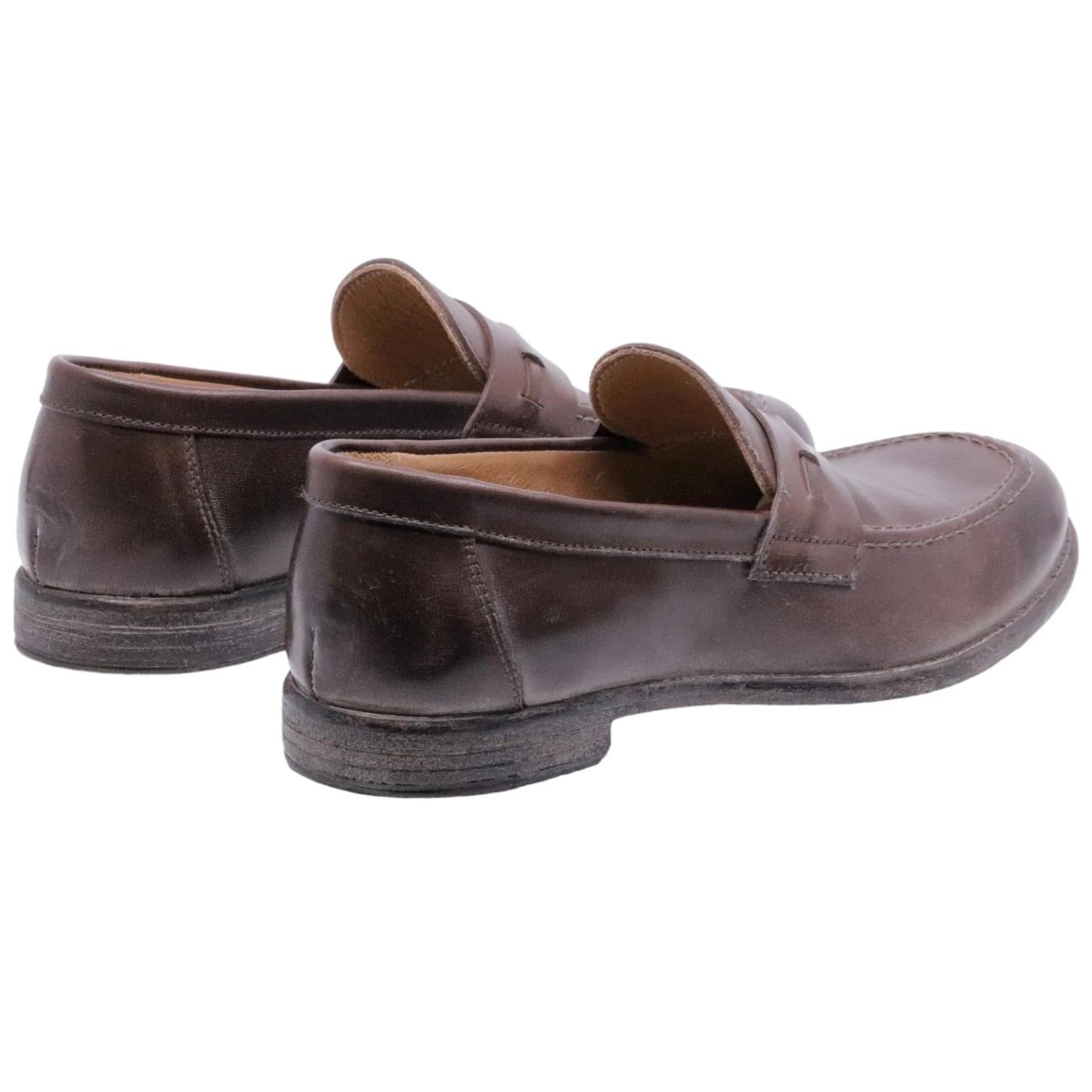 Mocassino uomo Moma 16402E in pelle marrone ebano 