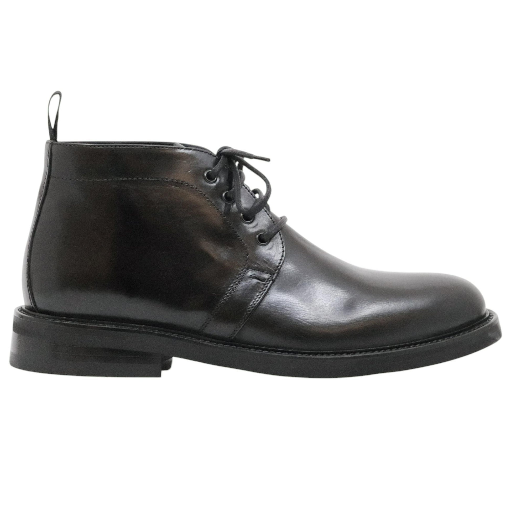 Ducanero 2762 polacchino uomo in pelle nera 