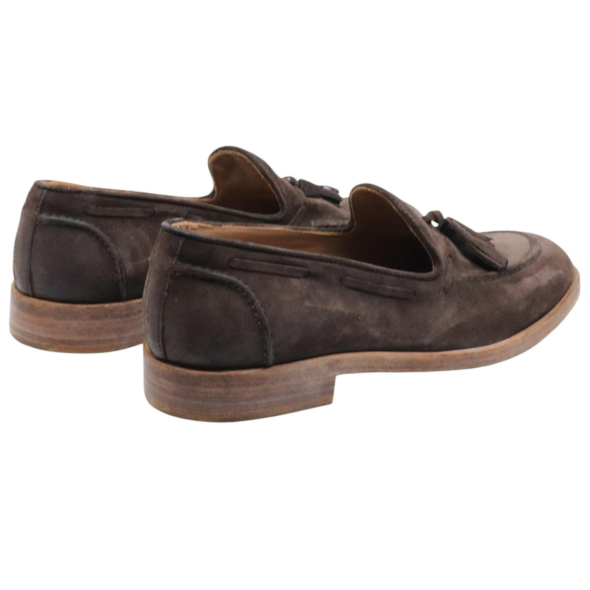 Mocassino uomo Moma 17402F in camoscio marrone 