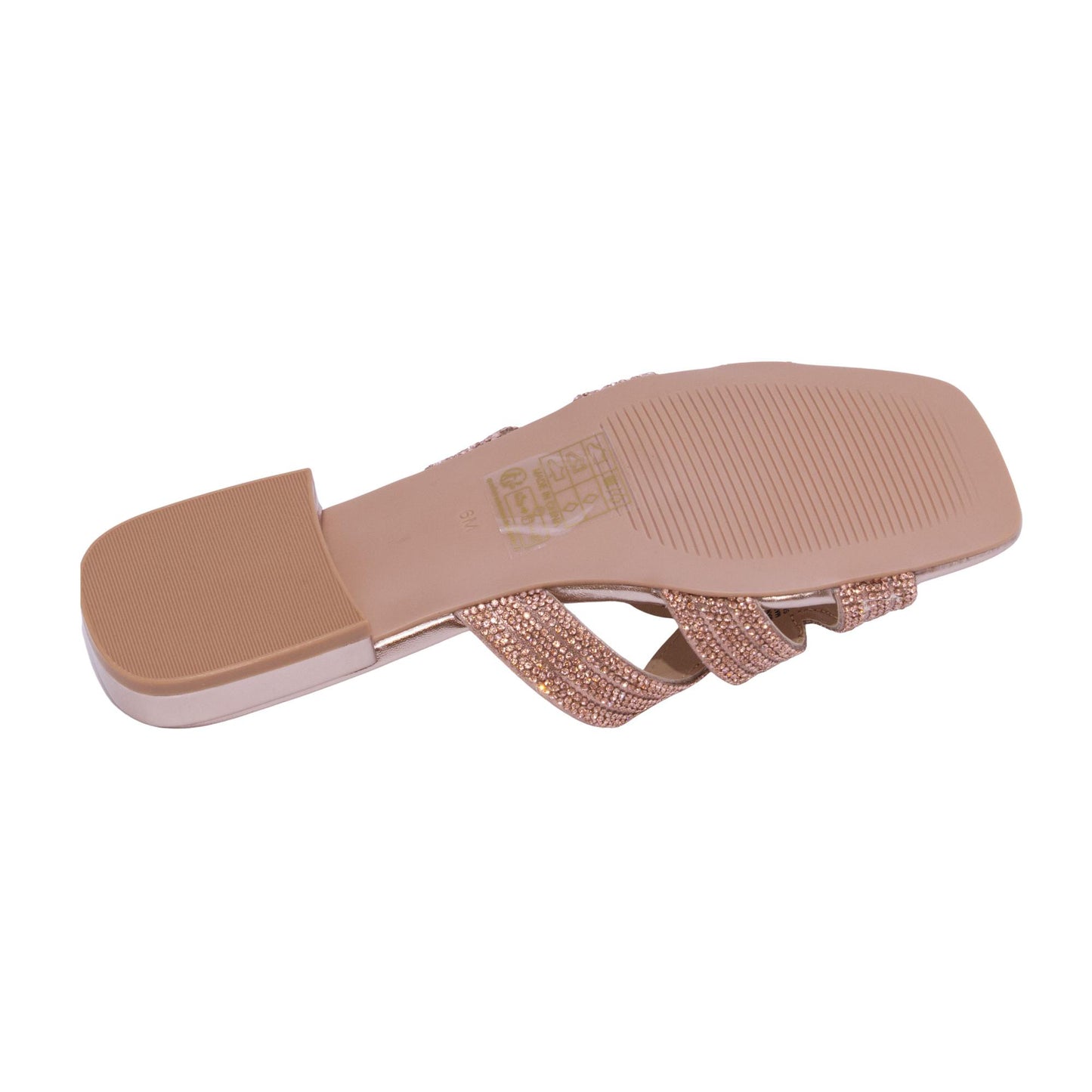Steve Madden Sequel sandalo donna color rose gold con strass 