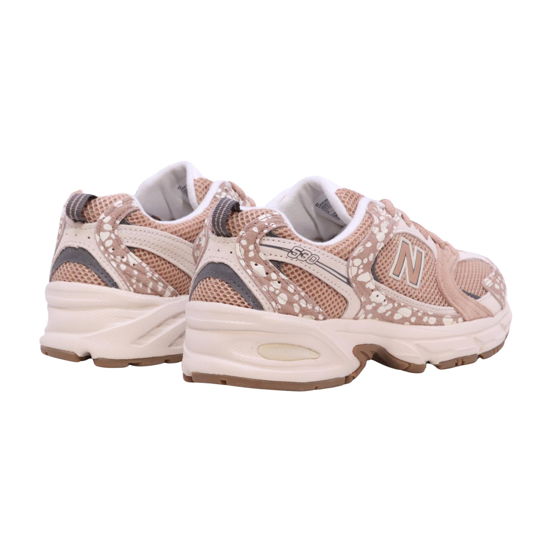 New Balance 530 Flat Taupe sneaker in tessuto taupe e rosa 