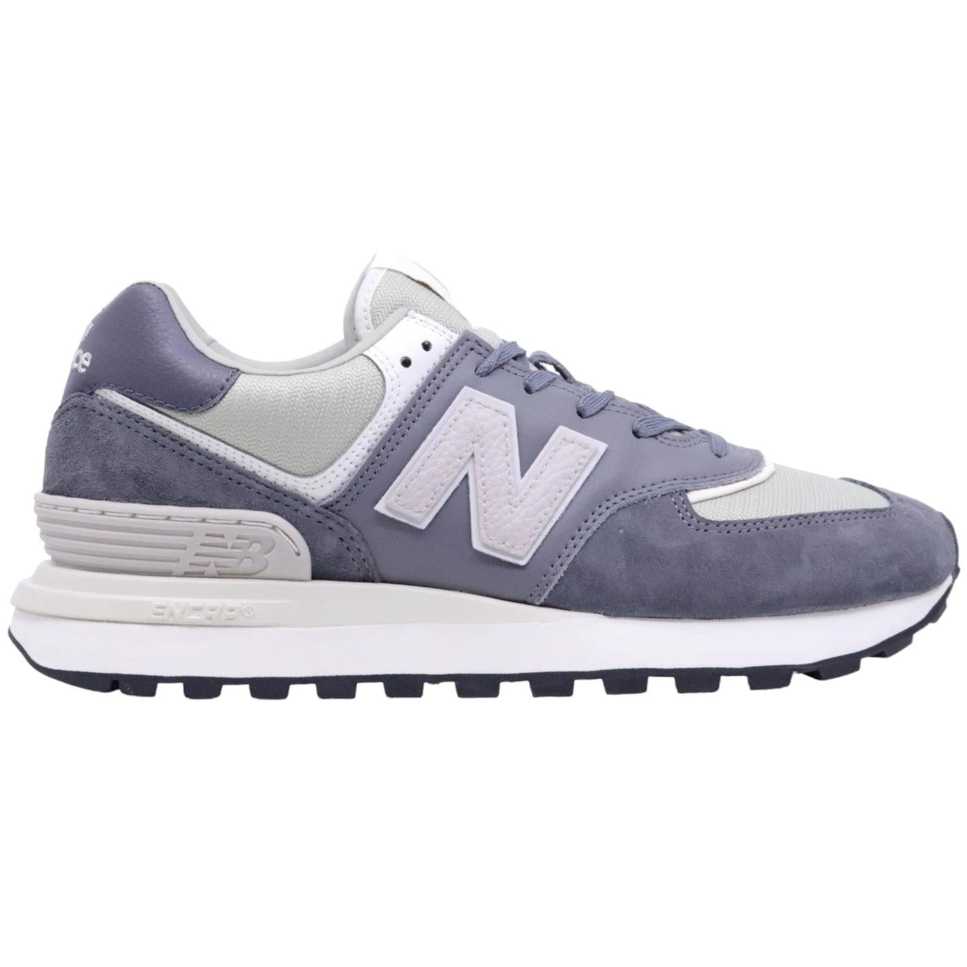 Sneaker uomo New Balance 574 in tessuto e camoscio di colore grigio 