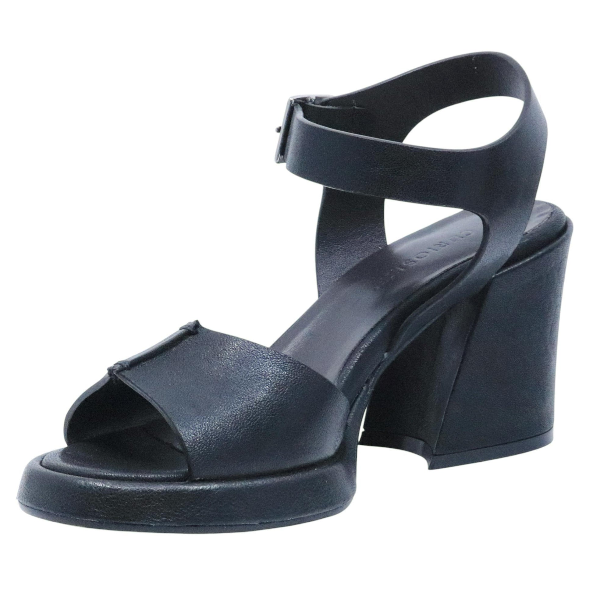 Sandalo con tacco Curiositè 2739 in pelle nera 