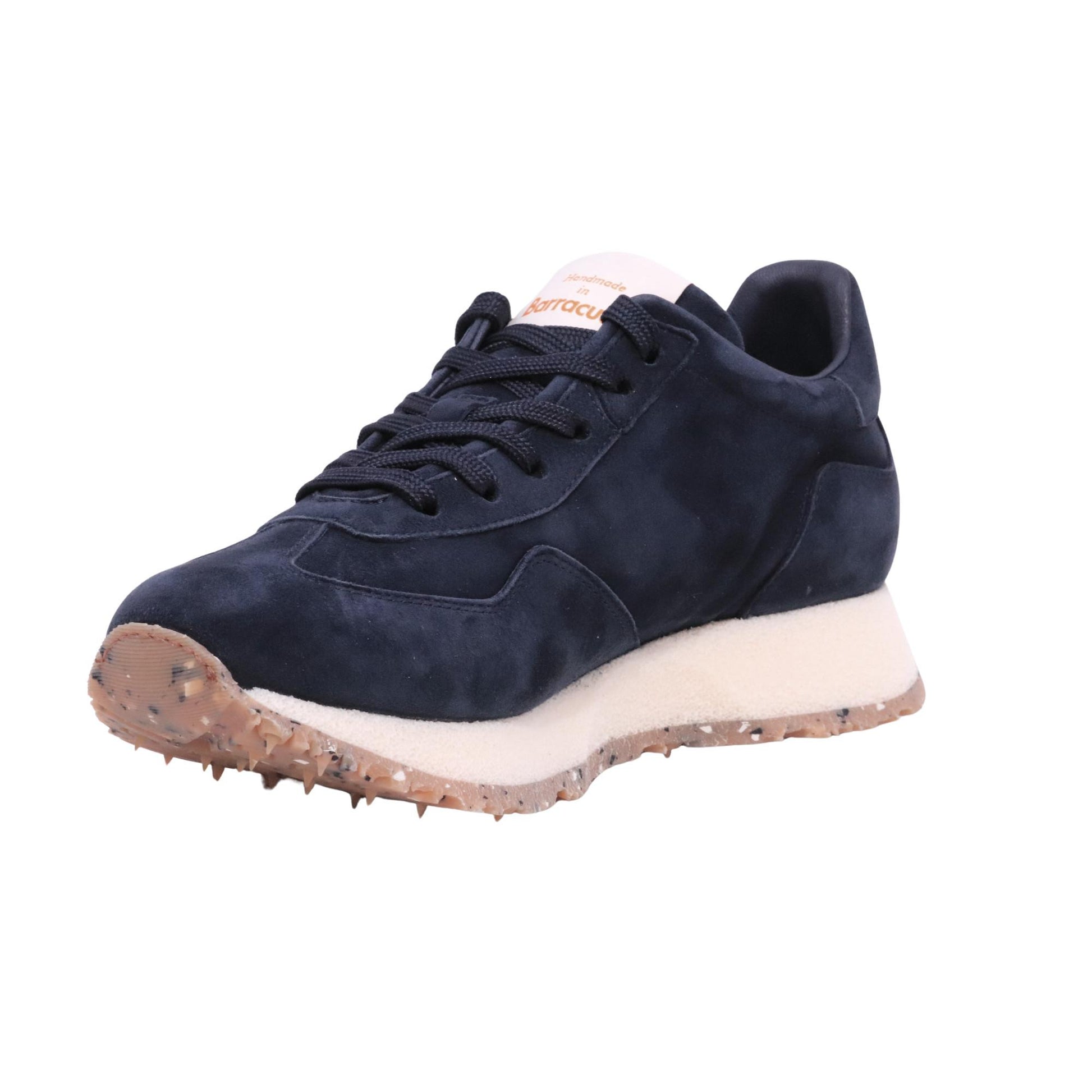 Barracuda React BU3600 navy sneaker in camoscio 