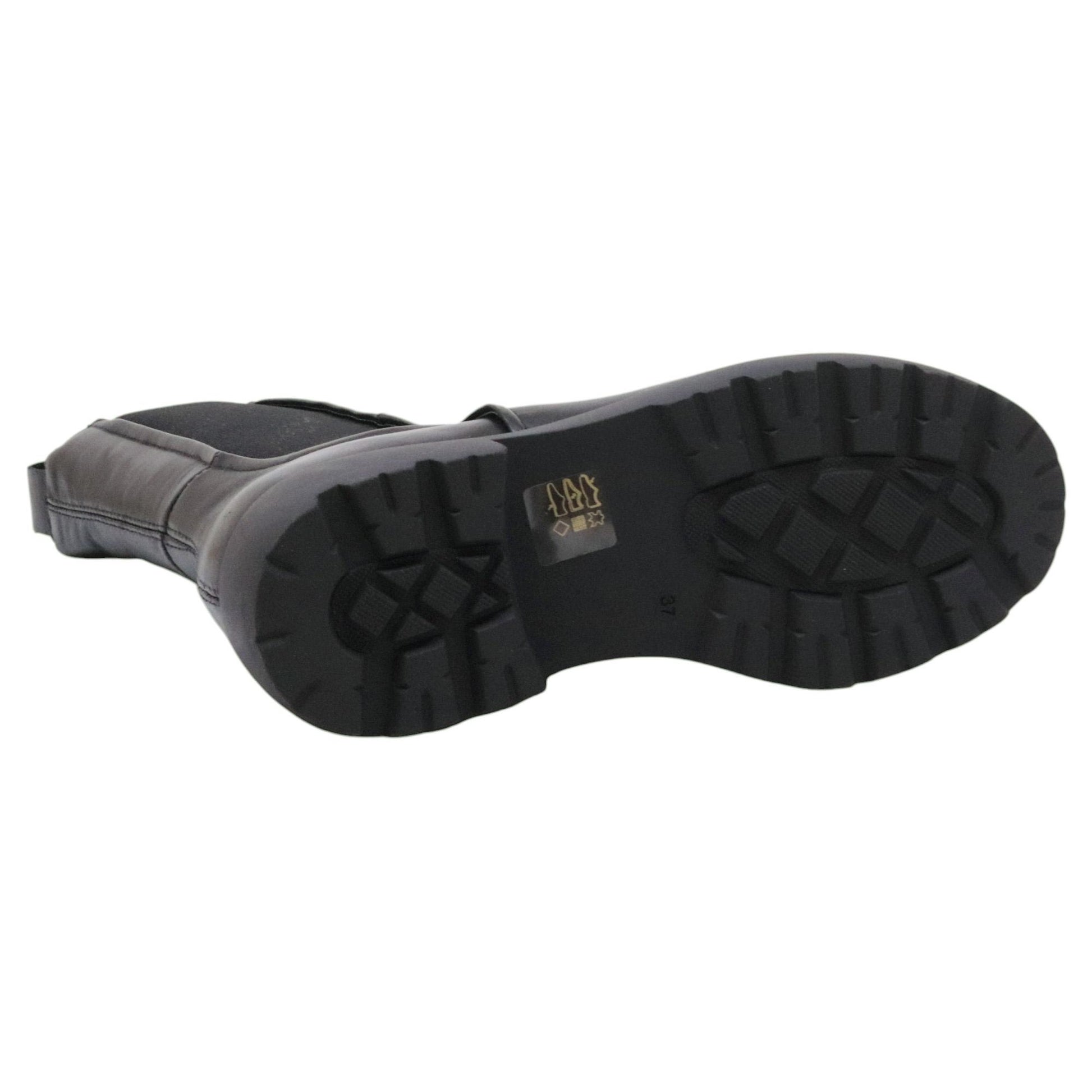 MJUS L44207 stivaletto chelsea donna in pelle nera 