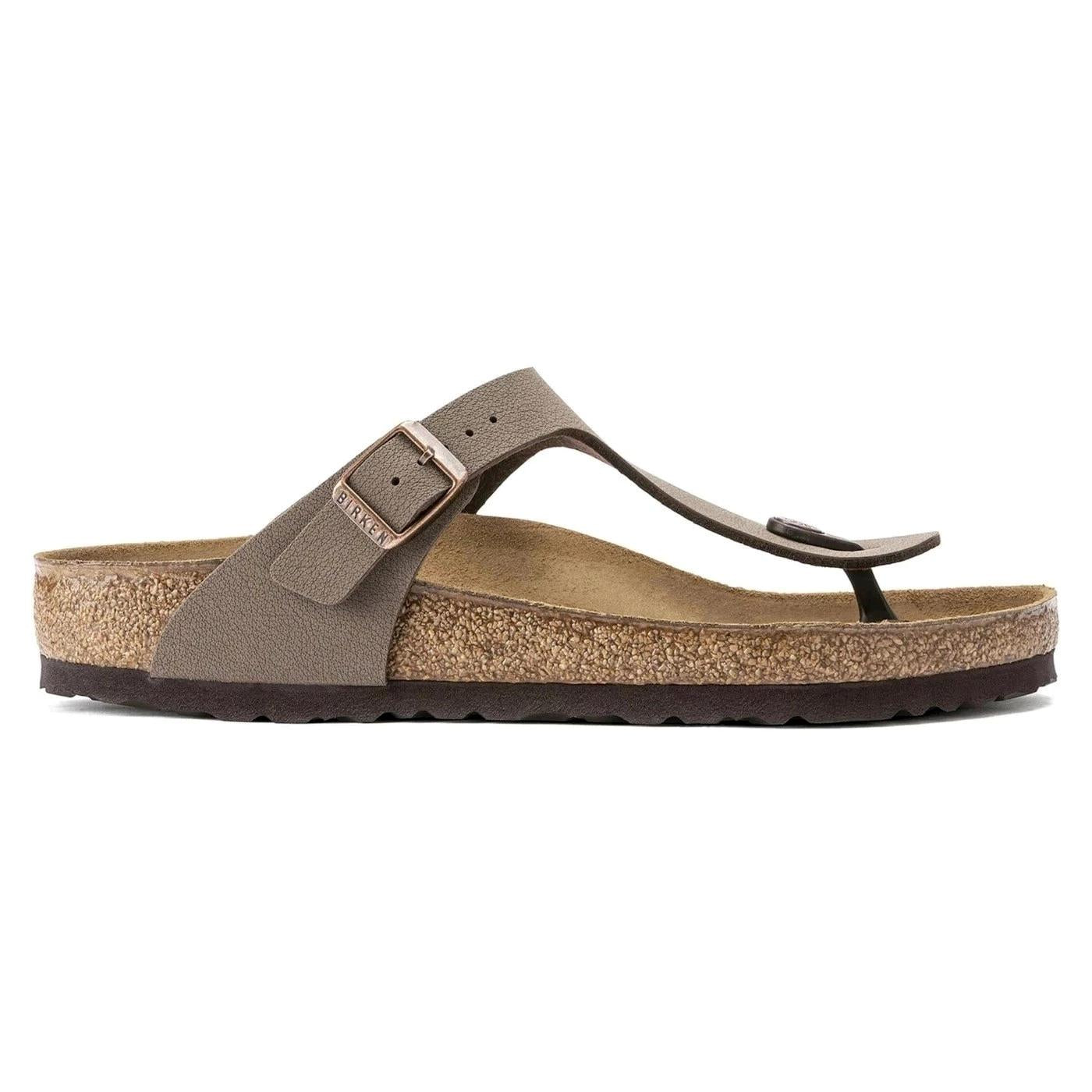 Birkenstock Gizeh Birkibuc Mocca sandalo infradito Regular Fit 
