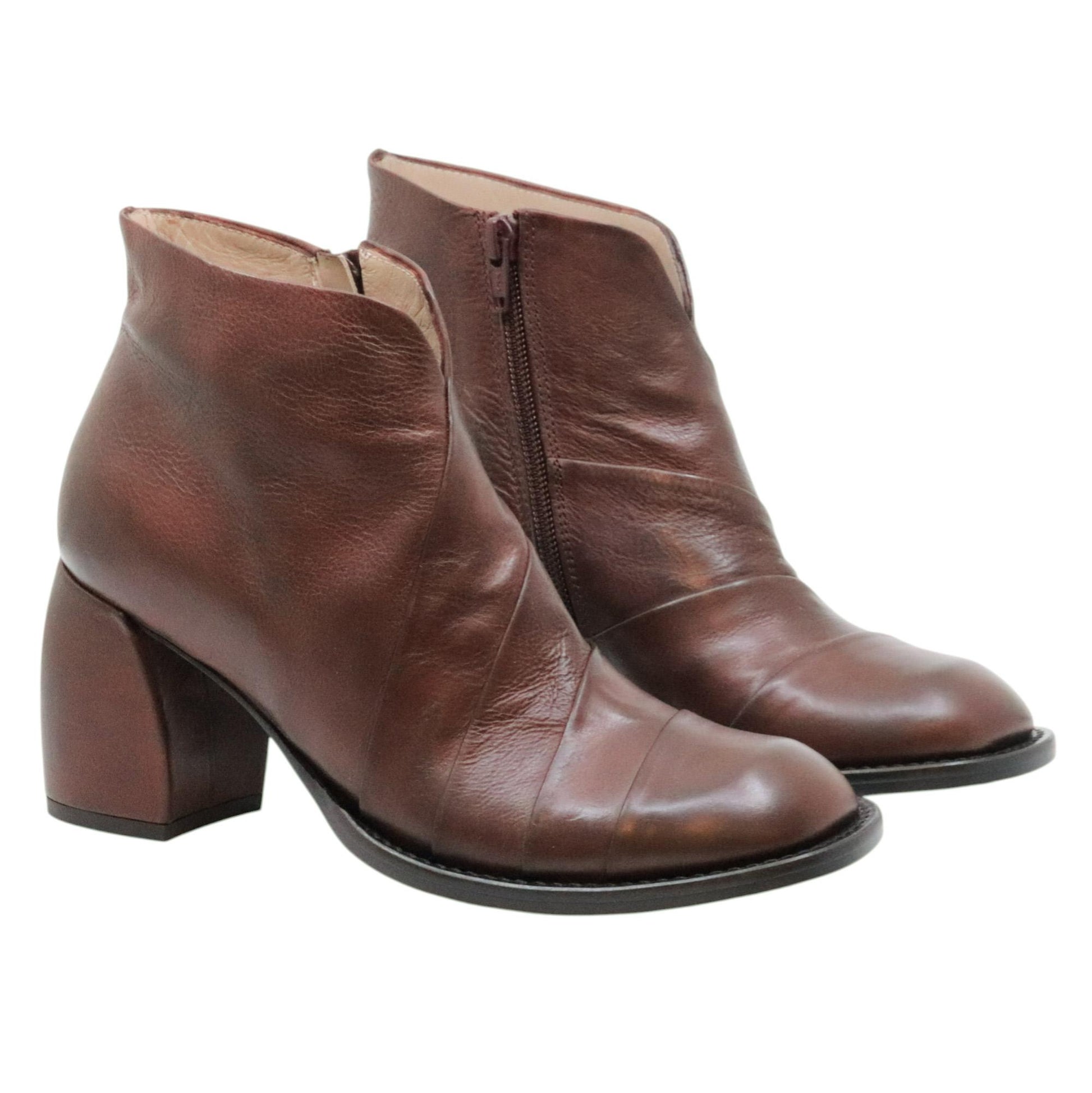 MLO Malloni Plant P25I98000 tronchetto donna in pelle barolo 