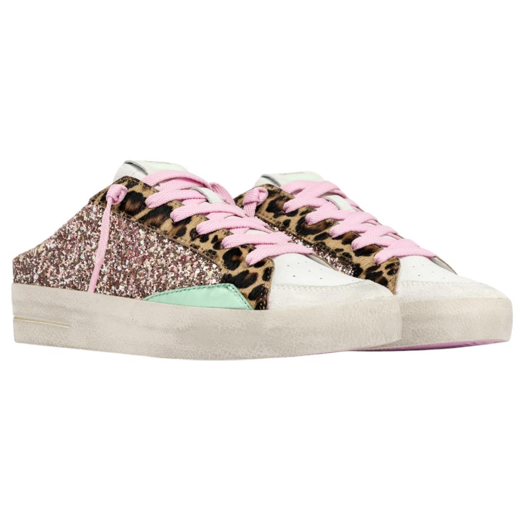 Sneaker donna Crime London SK8 Deluxe 20171 a sabot glitter rosa 