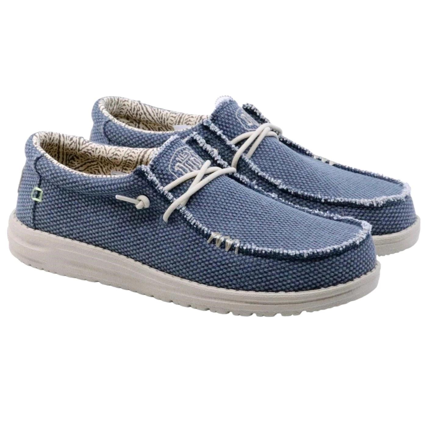 Hey Dude Wally Braided sneaker uomo in blu notte 