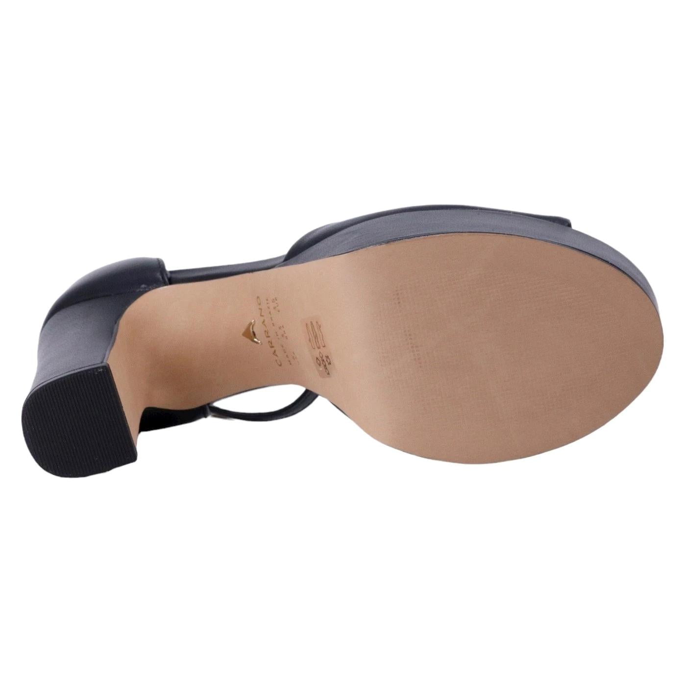 Sandalo donna Carrano 541001 in pelle nera 
