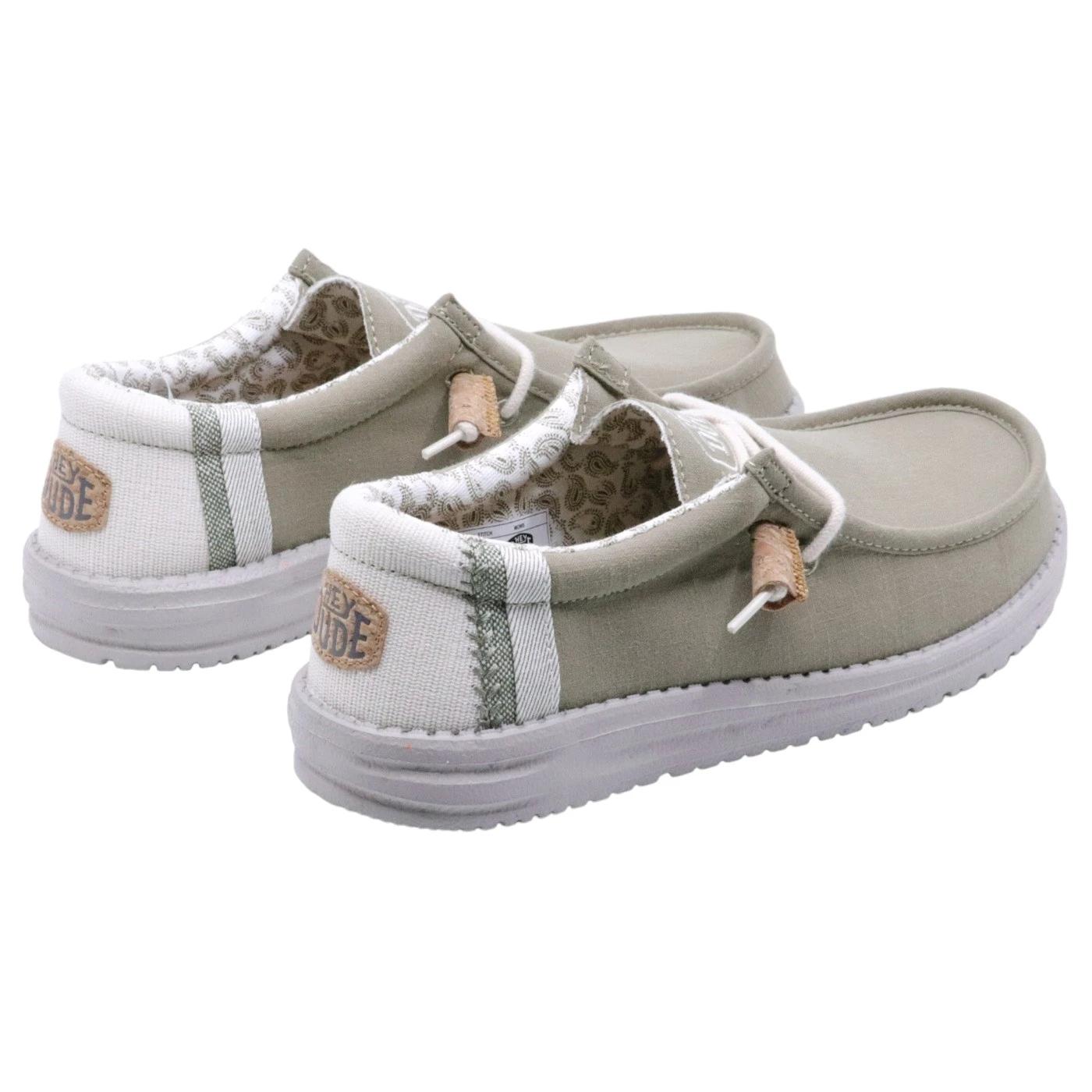 Hey Dude Wally Break Stitch sneaker uomo in verde 