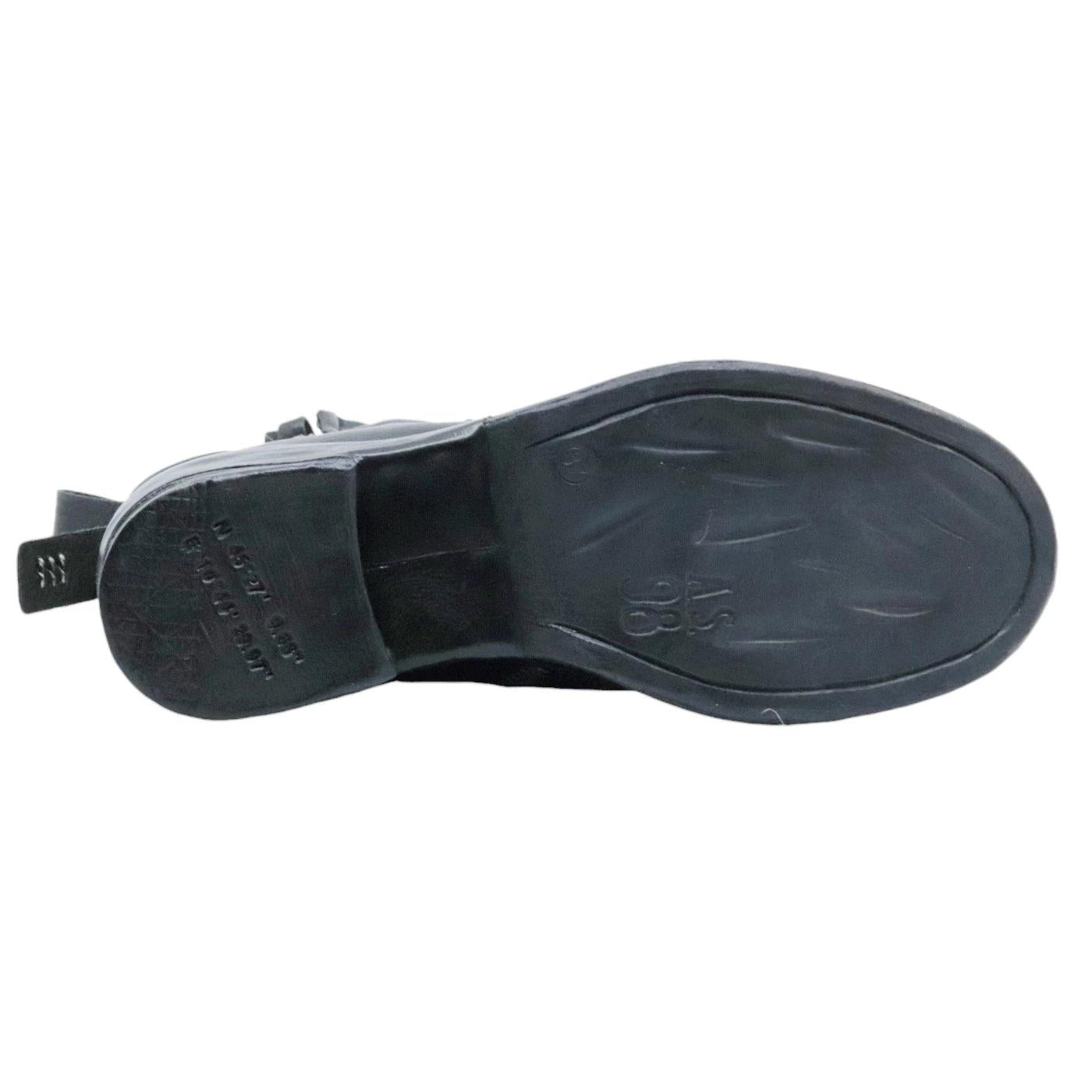 Stivaletto donna AS98 A23210 in pelle nera 