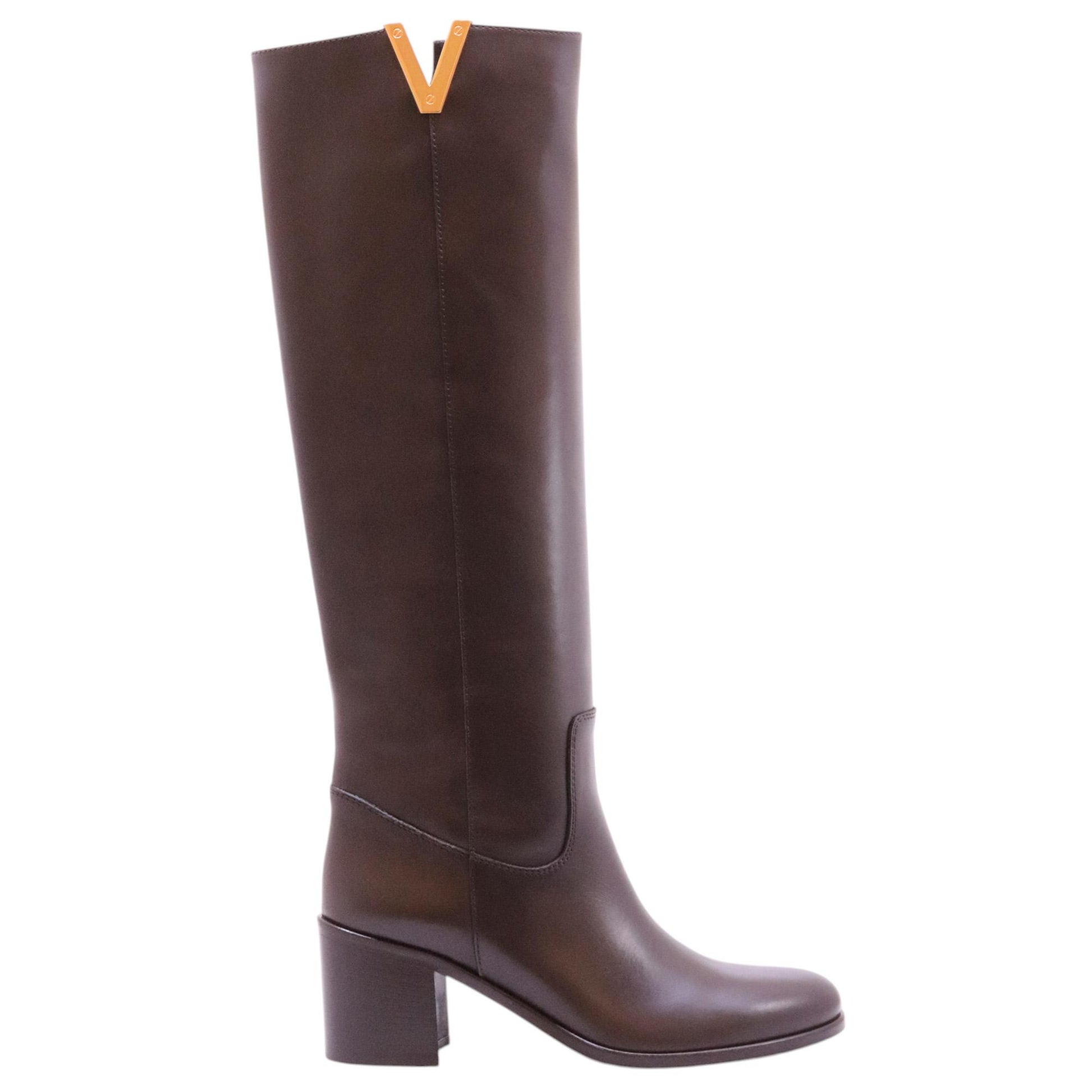 Stivale Via Roma 15 4041 in pelle marrone 