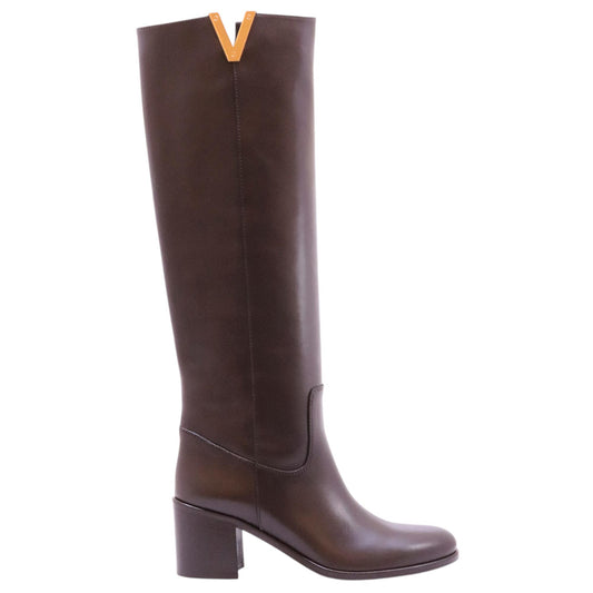 Stivale Via Roma 15 4041 in pelle marrone 