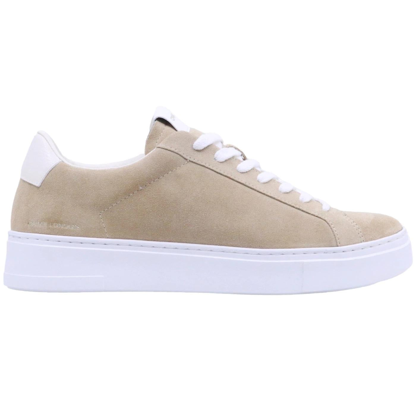 Sneaker uomo Crime London modello Extralight in morbido camoscio beige 