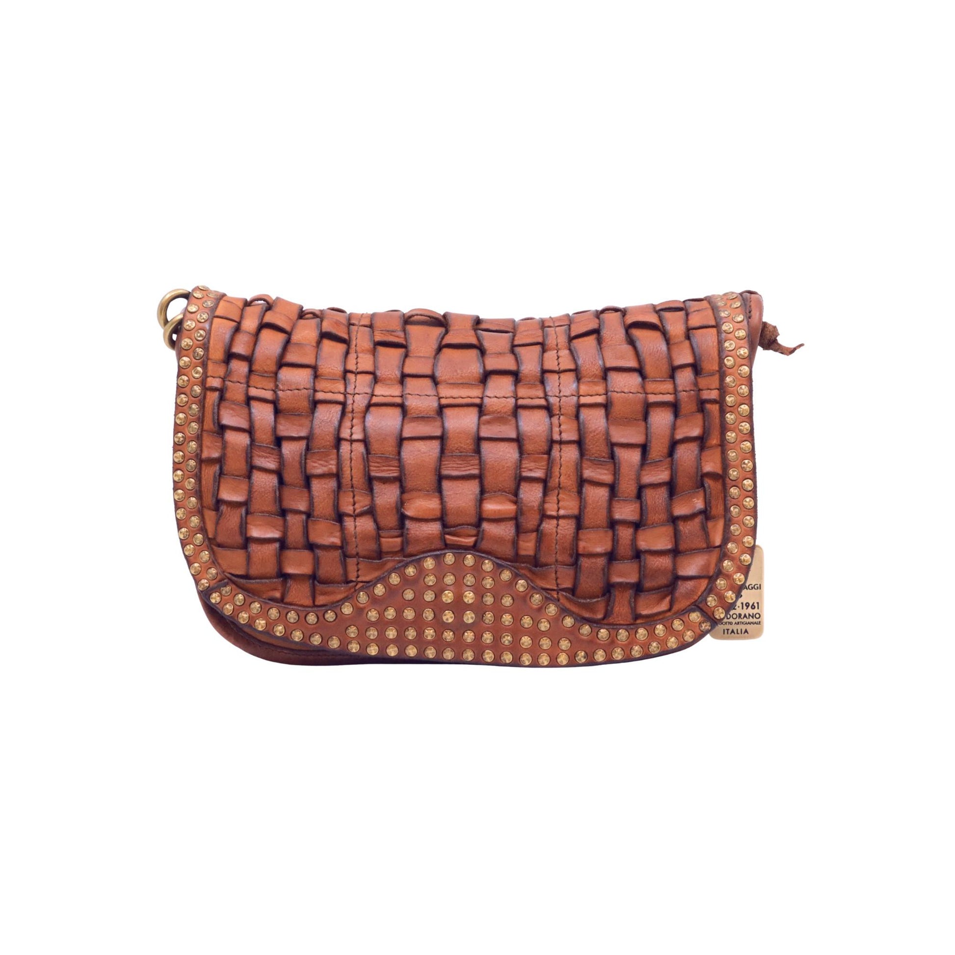 Campomaggi Sofia Bag Anniversary C046470ND-X1755 borsa monospalla donna in pelle cognac edizione limitata 246/500 