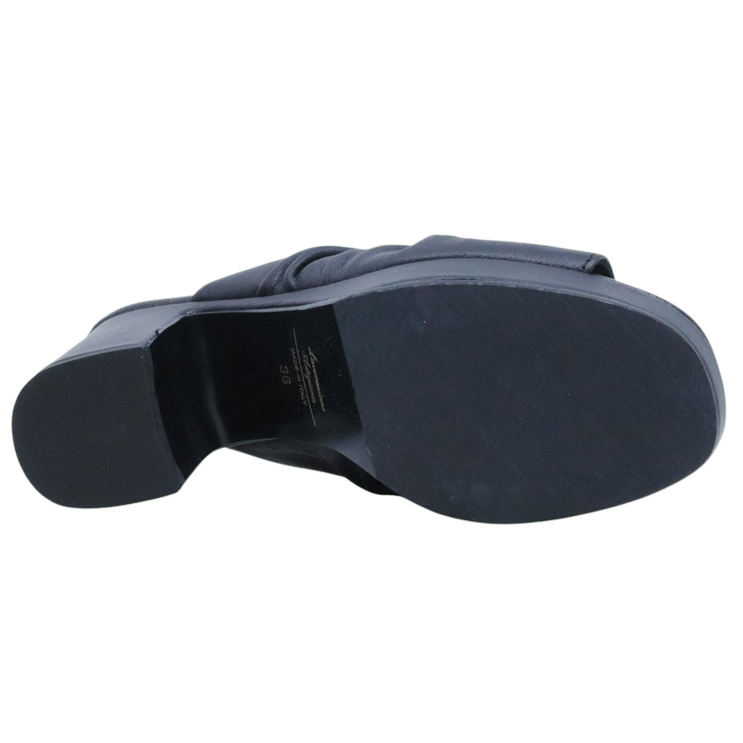 Sandalo con tacco Ehm Randy in pelle nera 