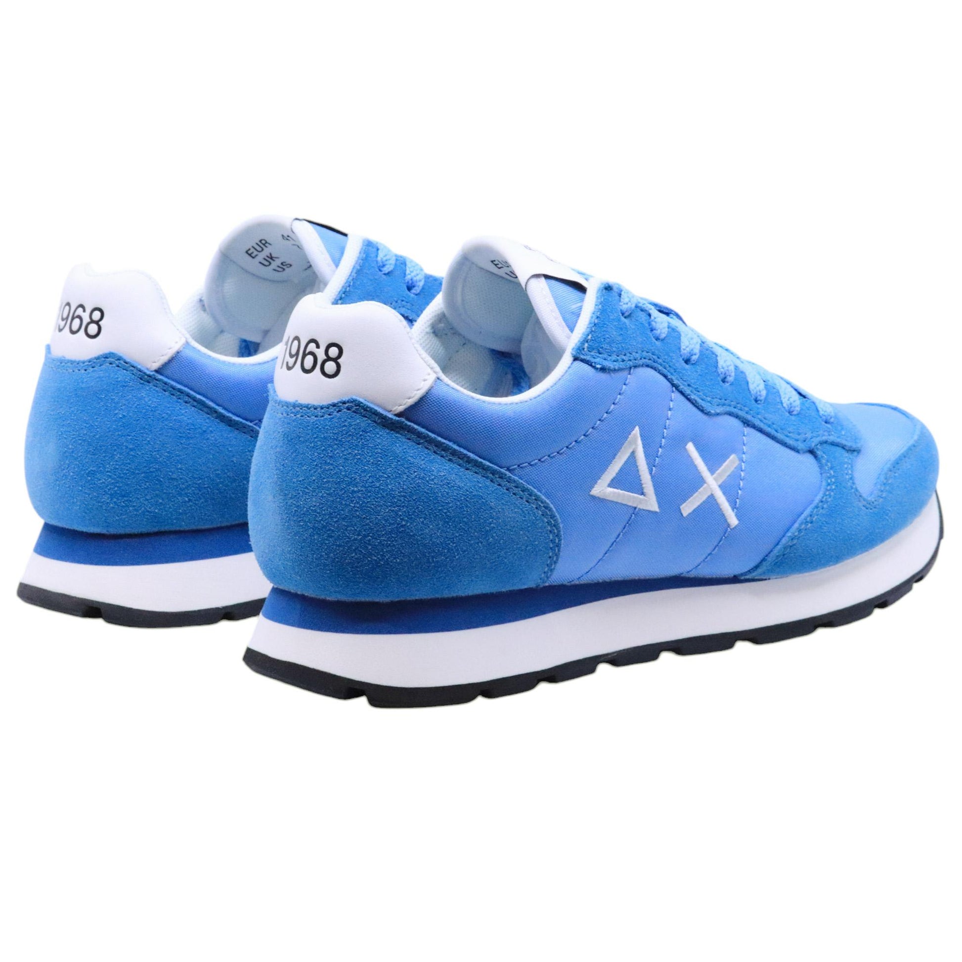 Sneaker uomo Sun68 Tom Solid Z35101 in tessuto azzurro avio 