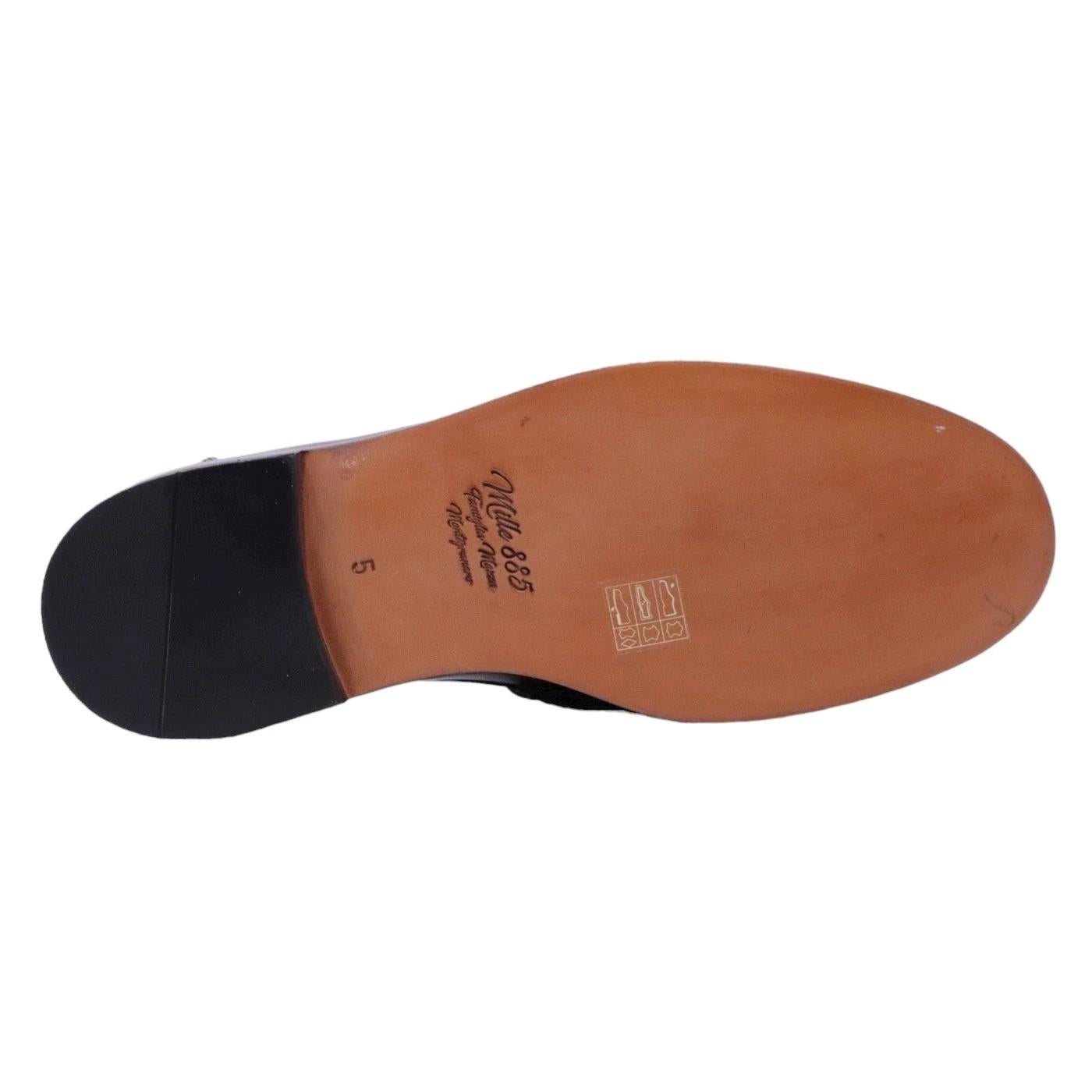 Mocassino uomo Mille 885 Milton in pelle nera 